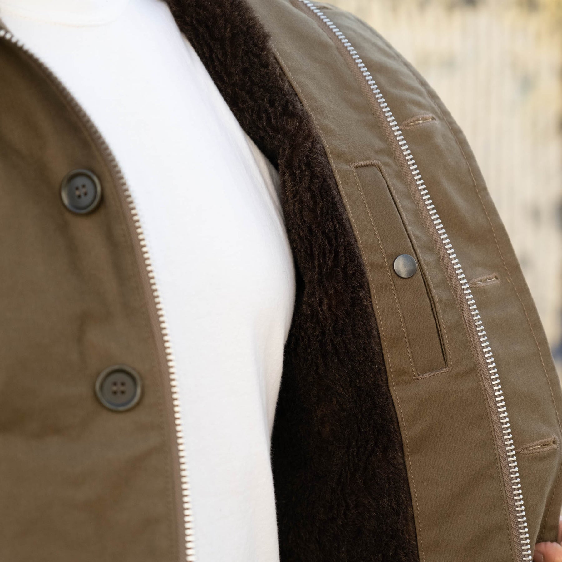 Iron Heart IHM-37-ODG Oiled Whipcord N1 Deck Jacket Olive