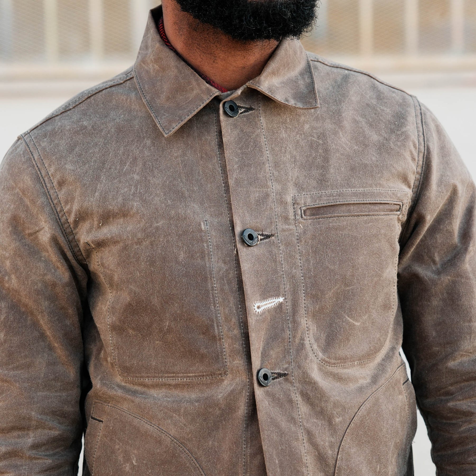 Rogue Territory Ridgeline Supply Jacket Waxed Brown