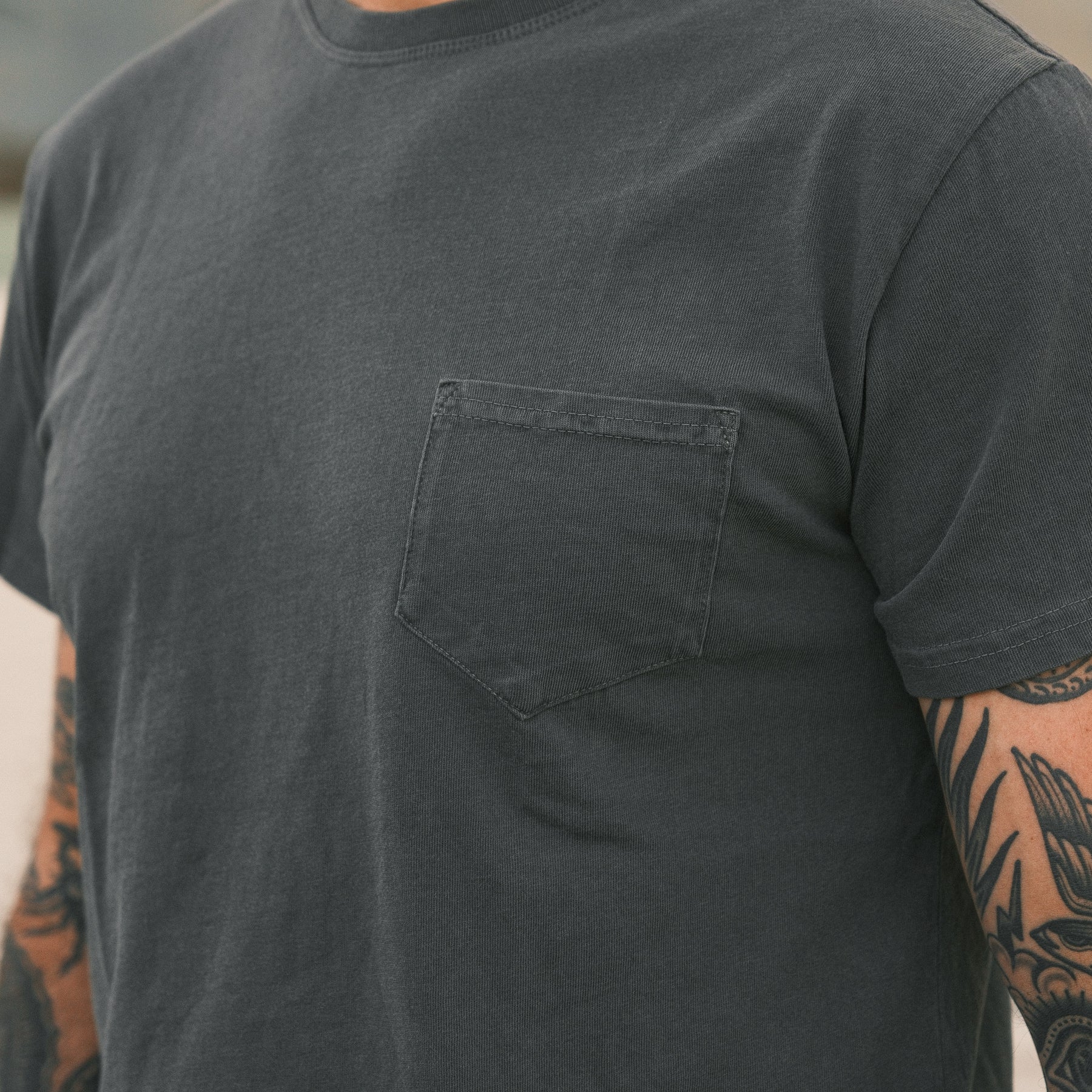 SOP Pocket Tee Charcoal