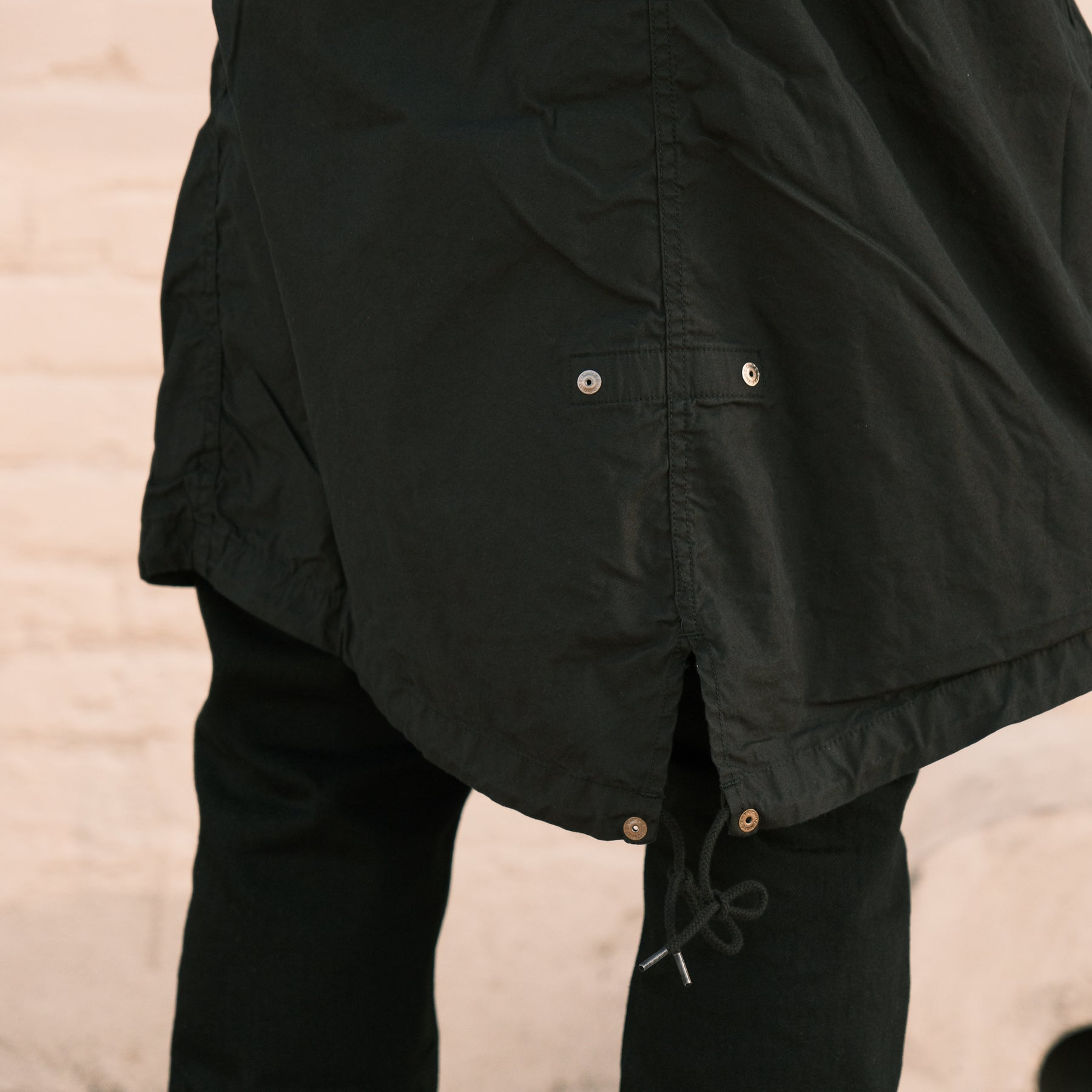 Full Count 2026 Stand Up Collar Mods Coat Black