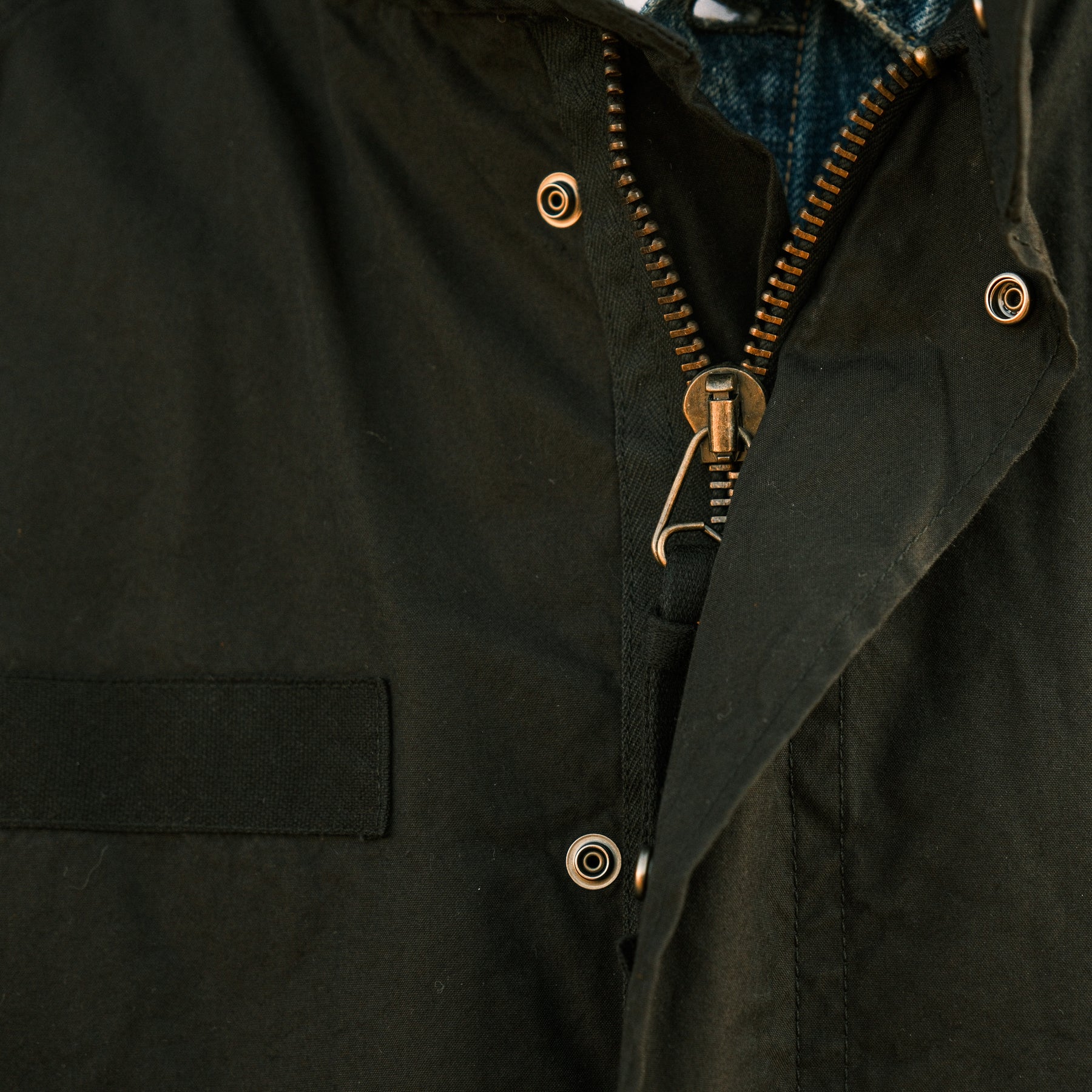 Full Count 2026 Stand Up Collar Mods Coat Black