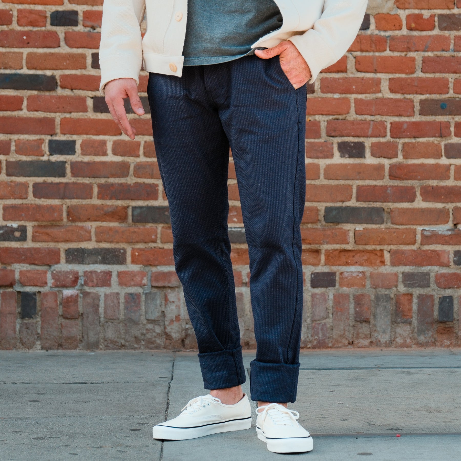 Rogue Territory Boarder Pants Navy Sashiko