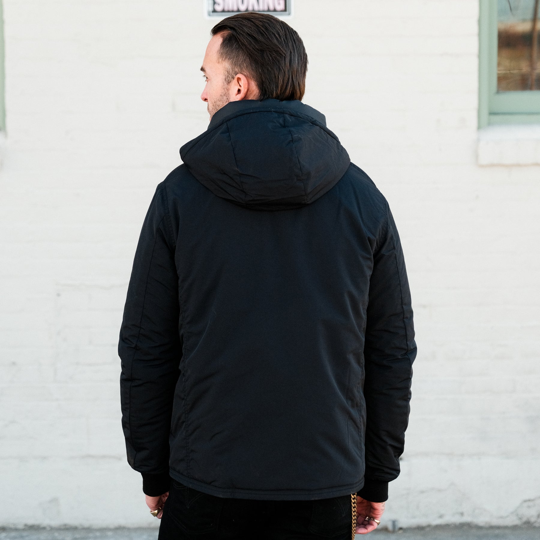 Iron Heart IHJ-102-BLK Primaloft Street Parka Black
