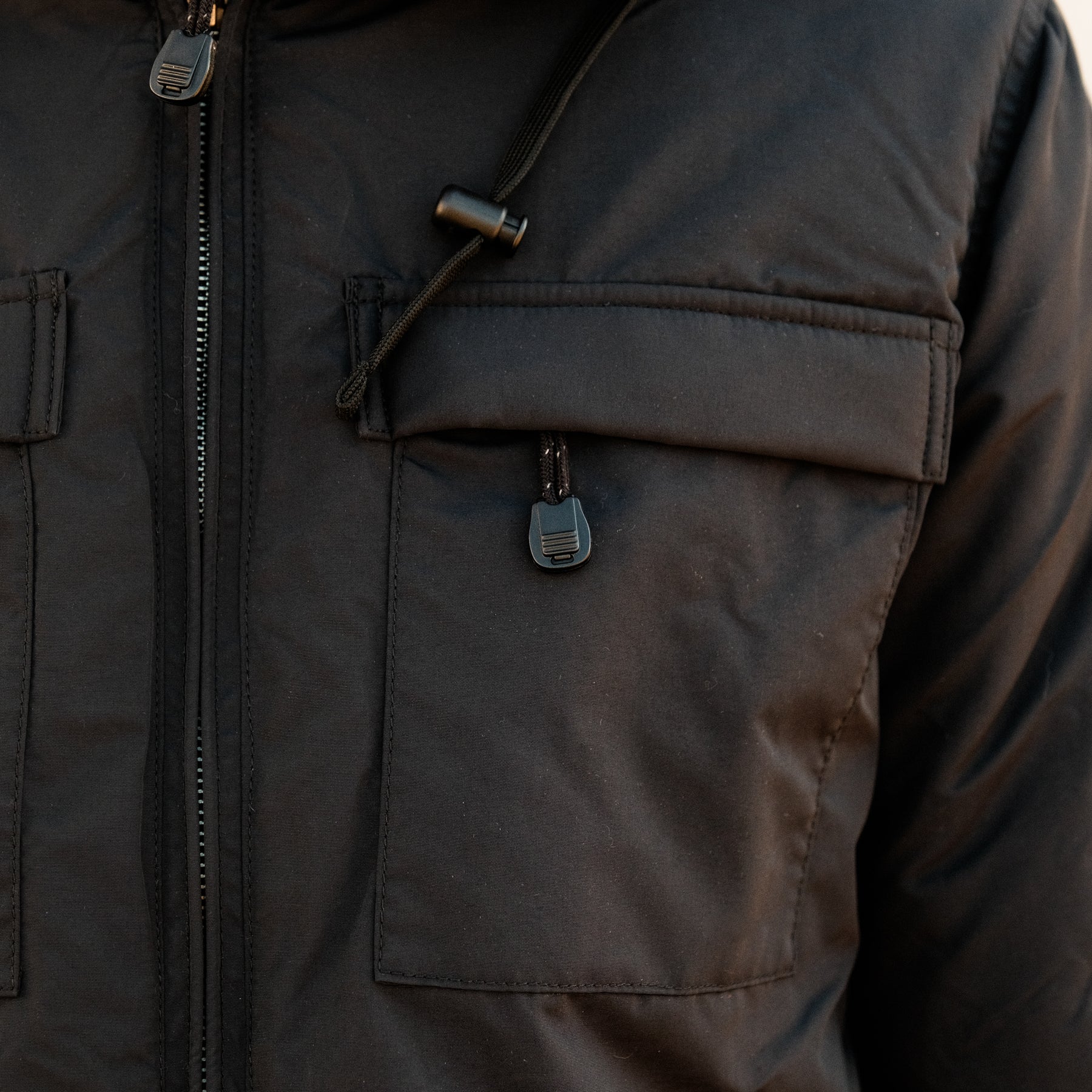Iron Heart IHJ-102-BLK Primaloft Street Parka Black
