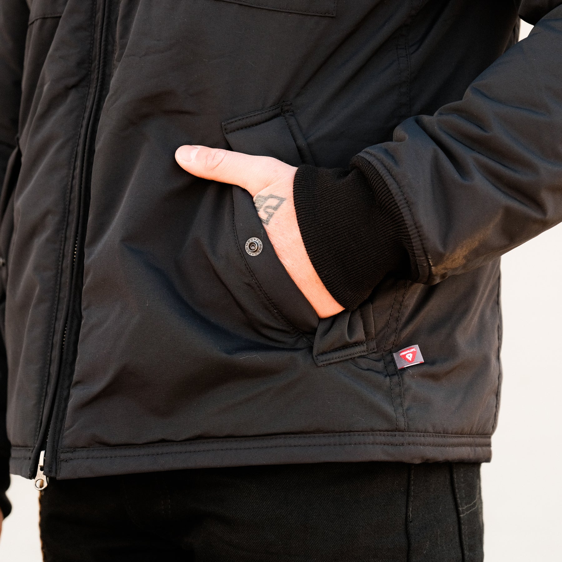 Iron Heart IHJ-102-BLK Primaloft Street Parka Black