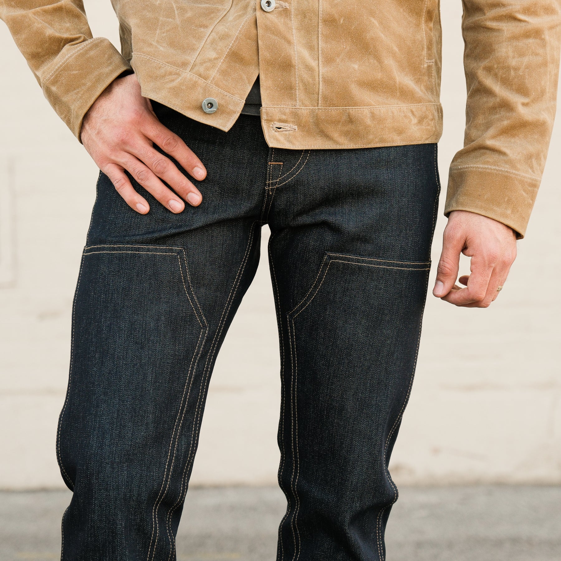 Rogue Territory 12oz Broken Twill Double Knee Stanton Indigo