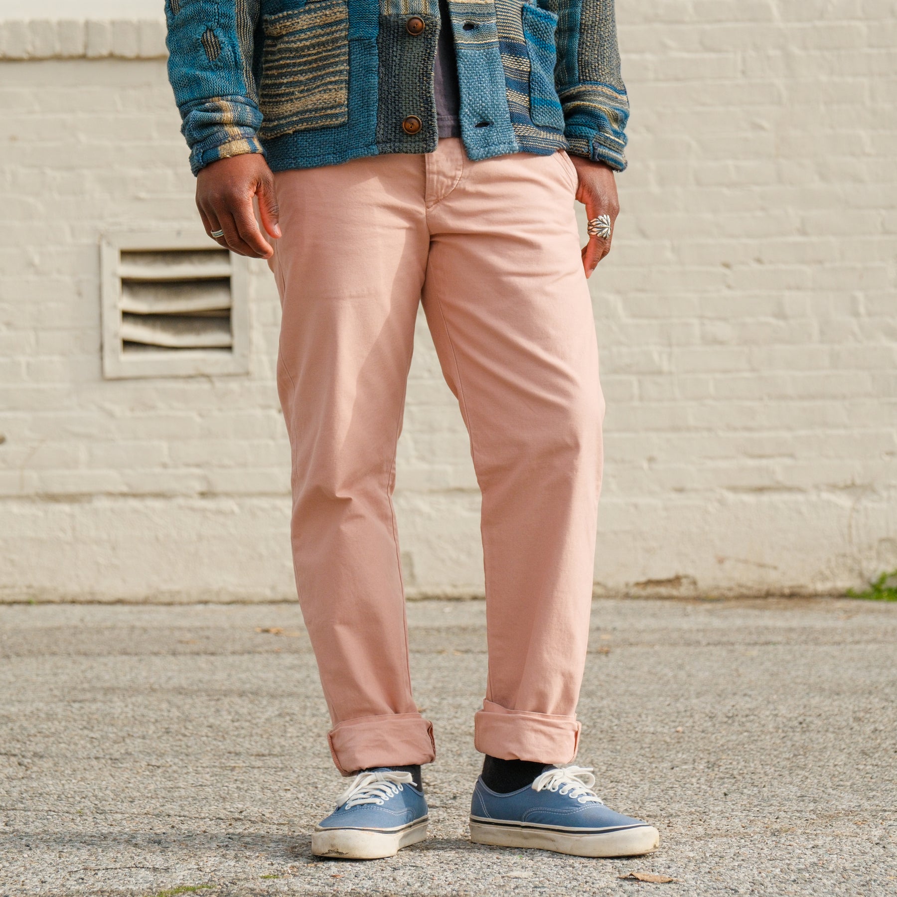 RRL Officer Chino Pant Sun Faded Pink