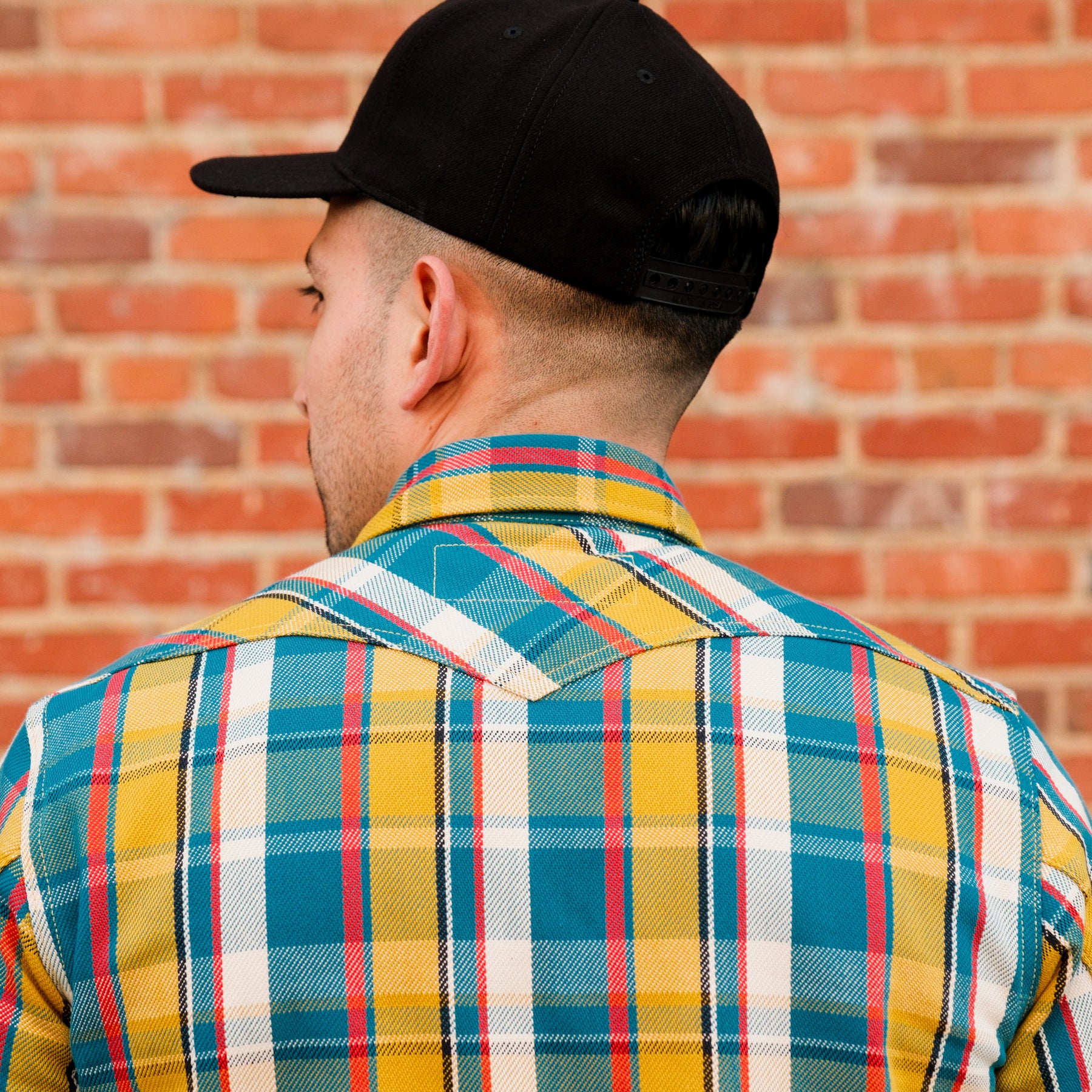 Rogue Territory Western Shirt Yellow Selvedge Plaid