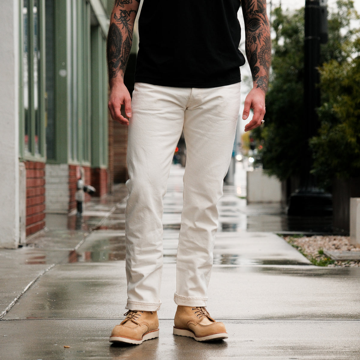 Resolute 710 Rinsed Slim Straight White FINAL SALE