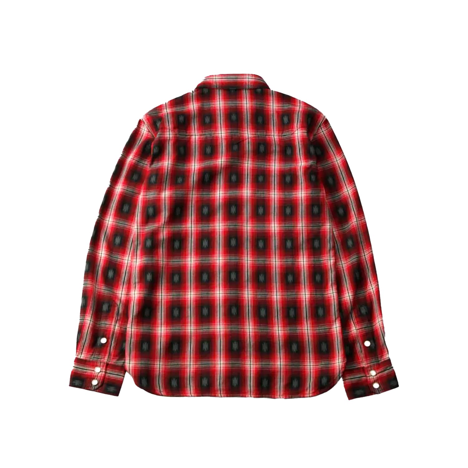 The Flat Head FN-SNW-004L Native Check Western Shirt Red