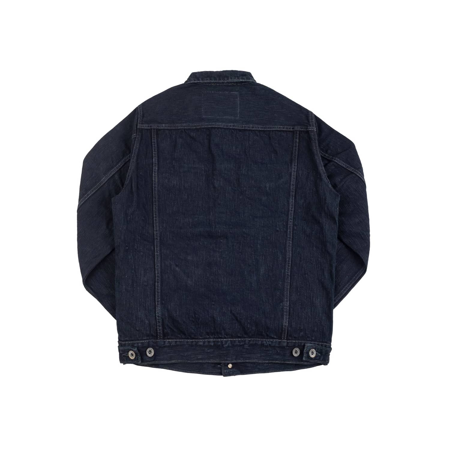 Iron Heart IH-526J-SLBod 16oz Slubby Selvedge Type III Denim Jacket Indigo Overdyed Black