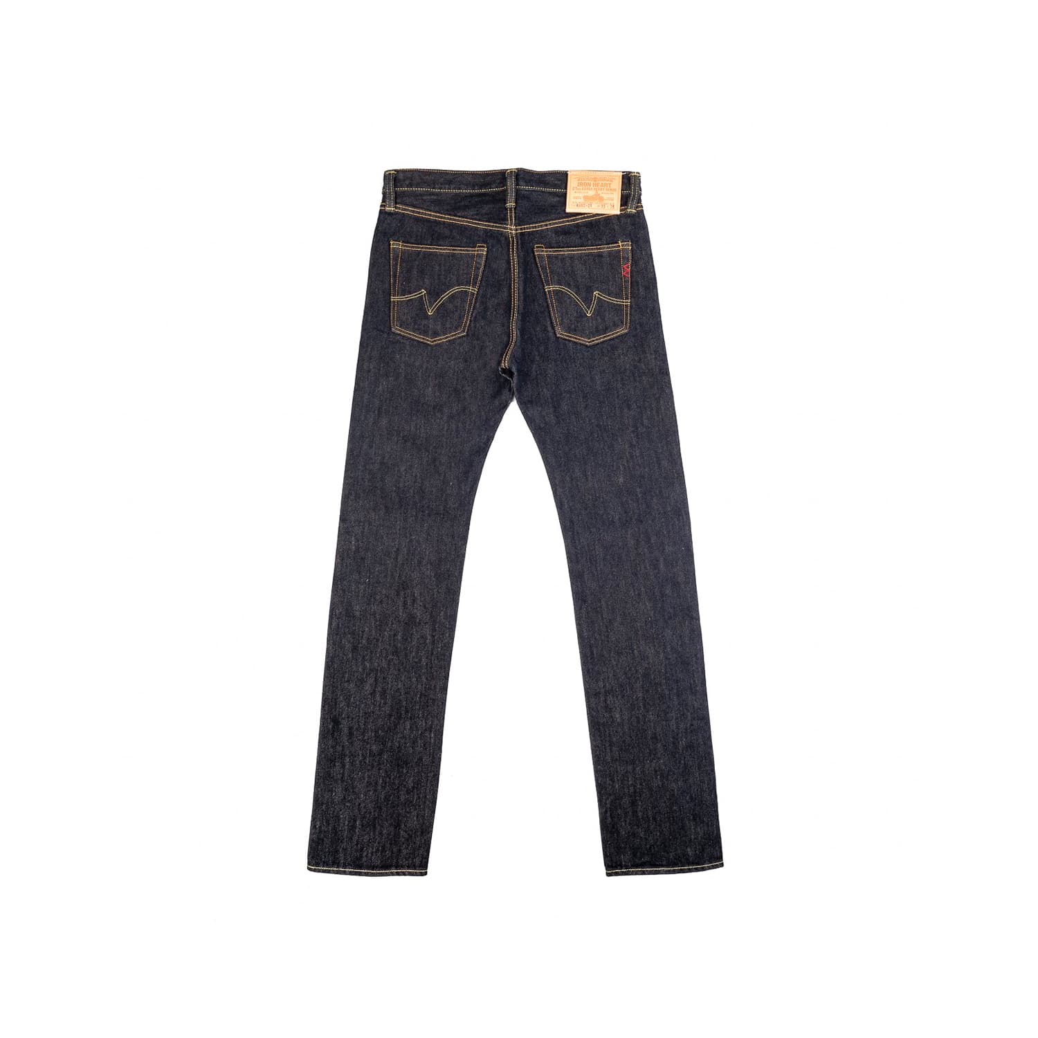 Iron Heart IH-666S-21 21oz Slim Straight Jeans Indigo