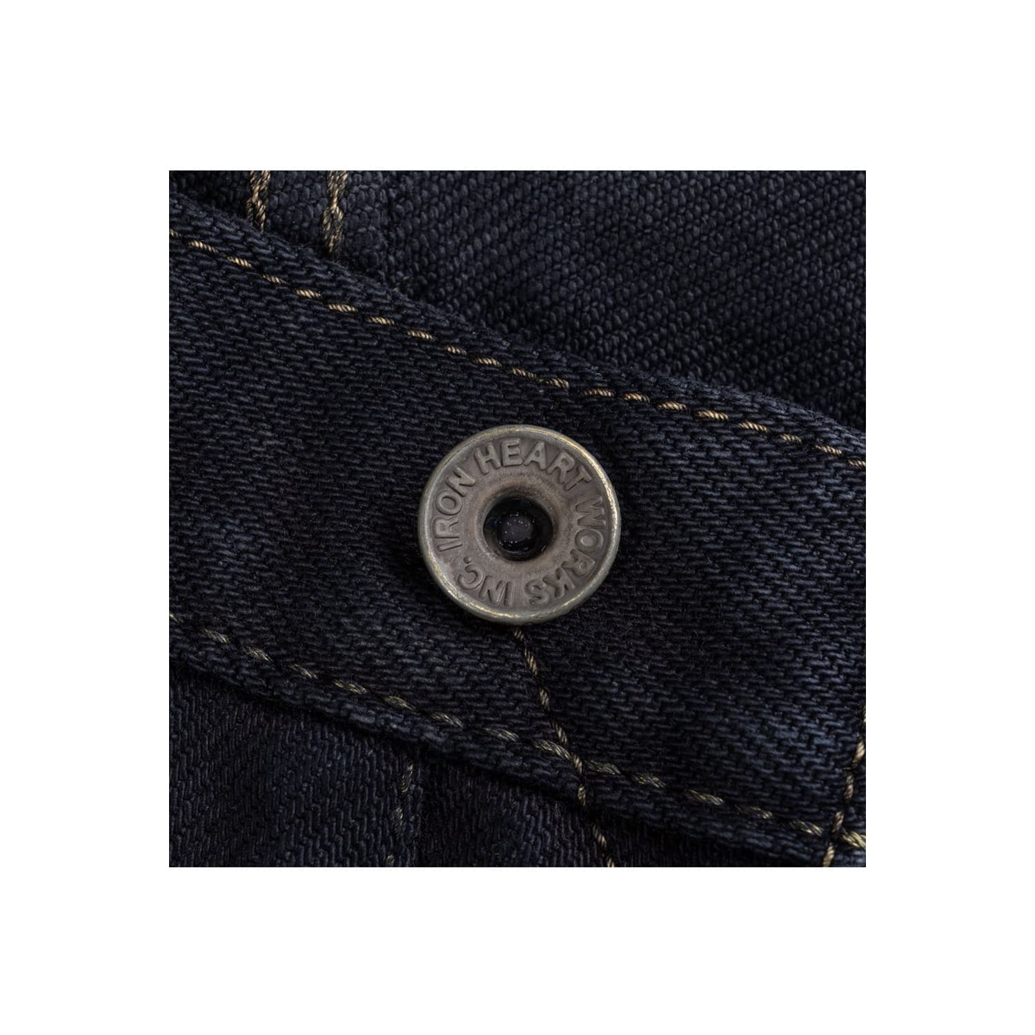 Iron Heart IH-777S-21OD 21oz Super Slim Tapered Jean Indigo Overdyed Black