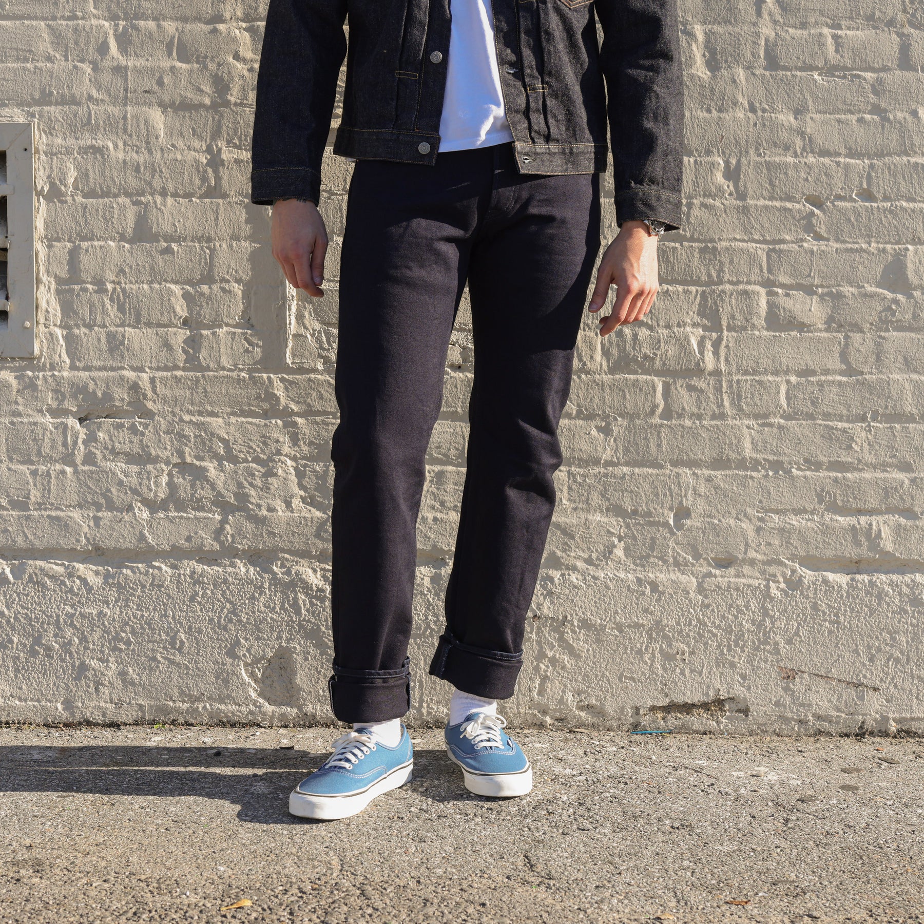 Iron Heart IH-777S-14ii 14oz Selvedge Denim Slim Tapered Cut Jeans Indigo/ Indigo