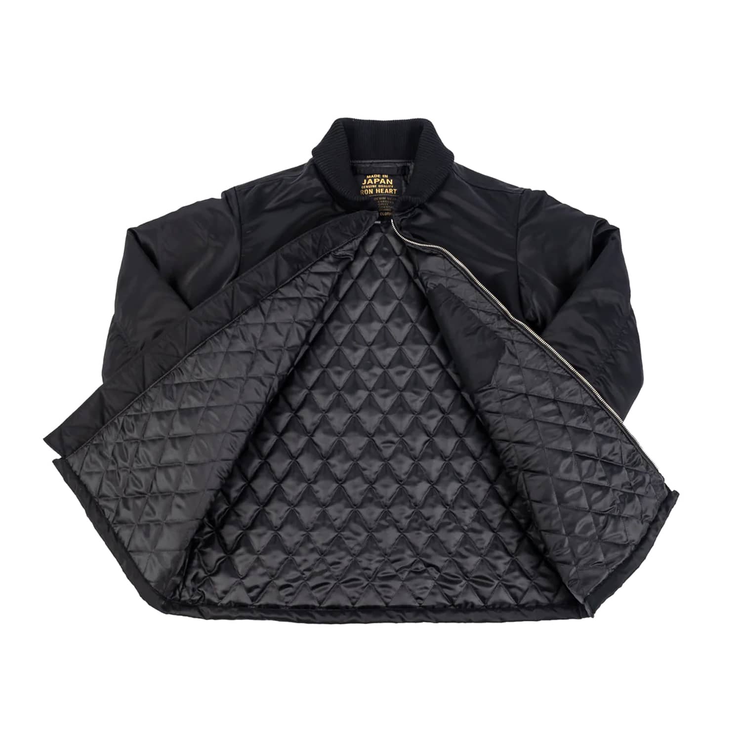 Iron Heart IHM-36-BLK Quilted Nylon Jacket Black