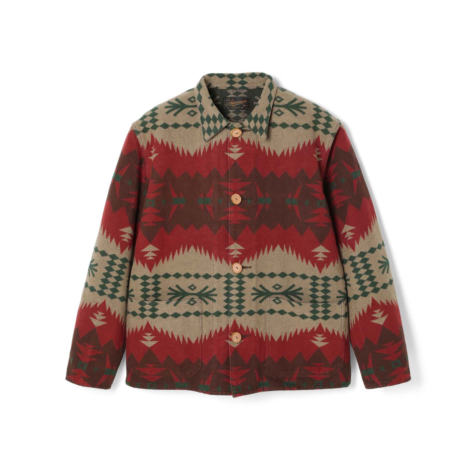Stevenson Overall Co. Lone Wolf Chore Jacket Gray Jacquard