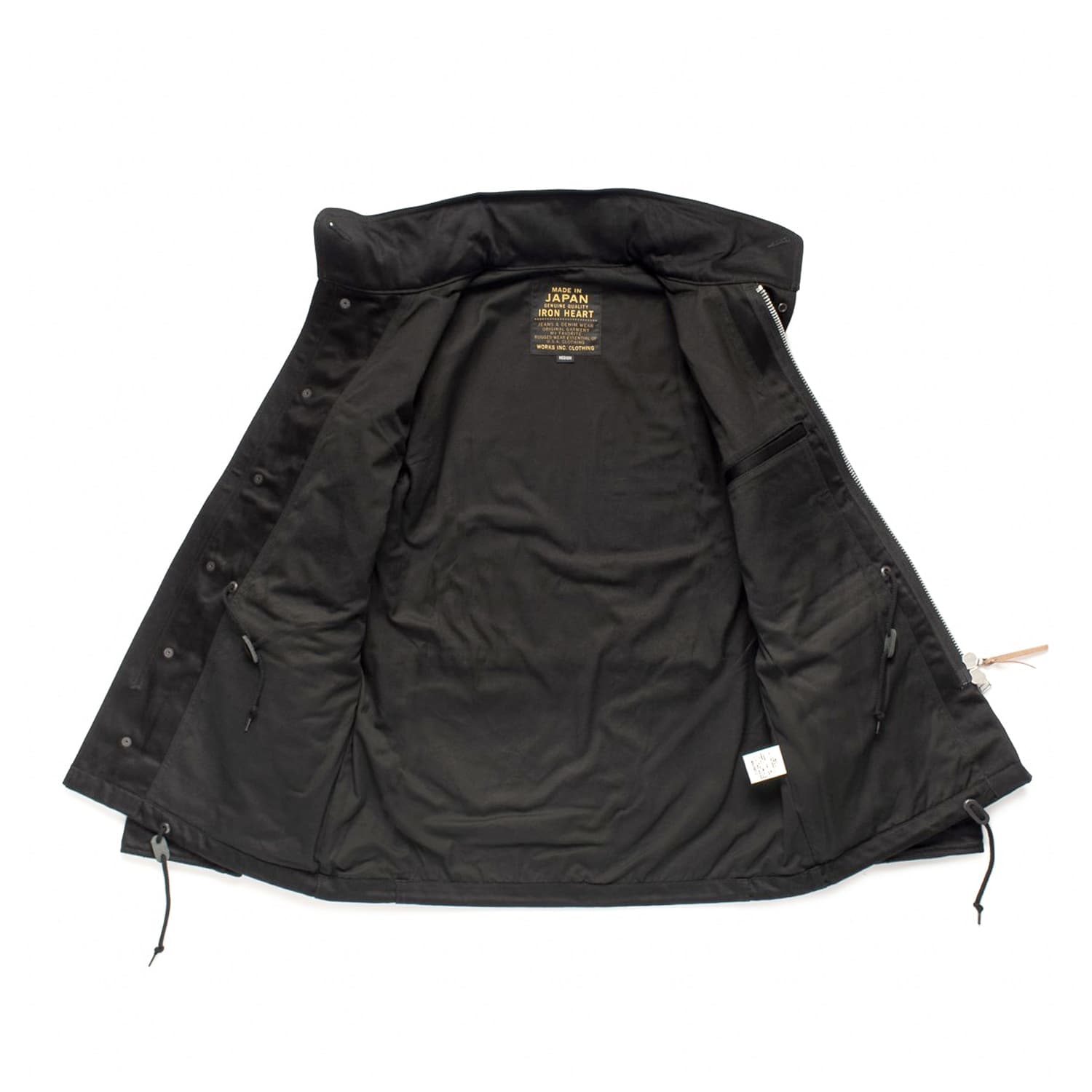 Iron Heart IHM-27-BLK Sateen M-65 Field Jacket
