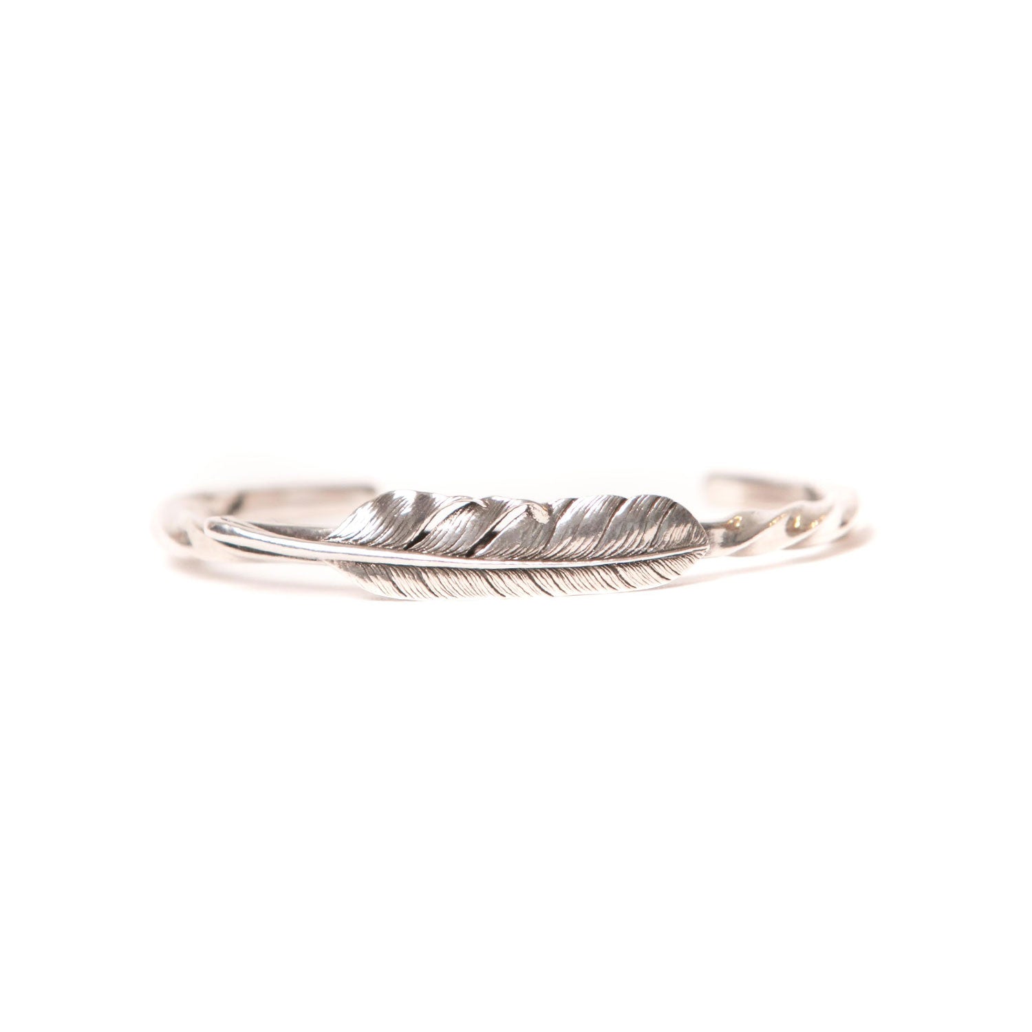 Mt. Hill | Sterling Silver Medium Twist Feather Cuff