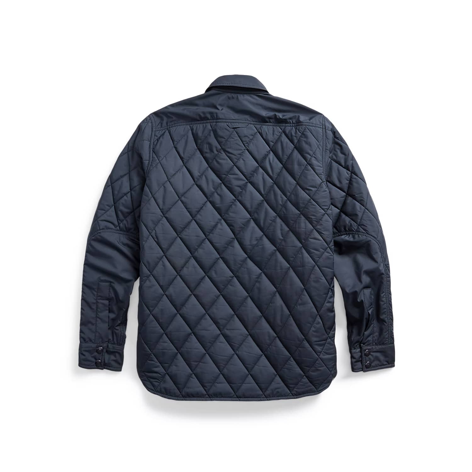RRL Quilted Shirt Jacket Navy