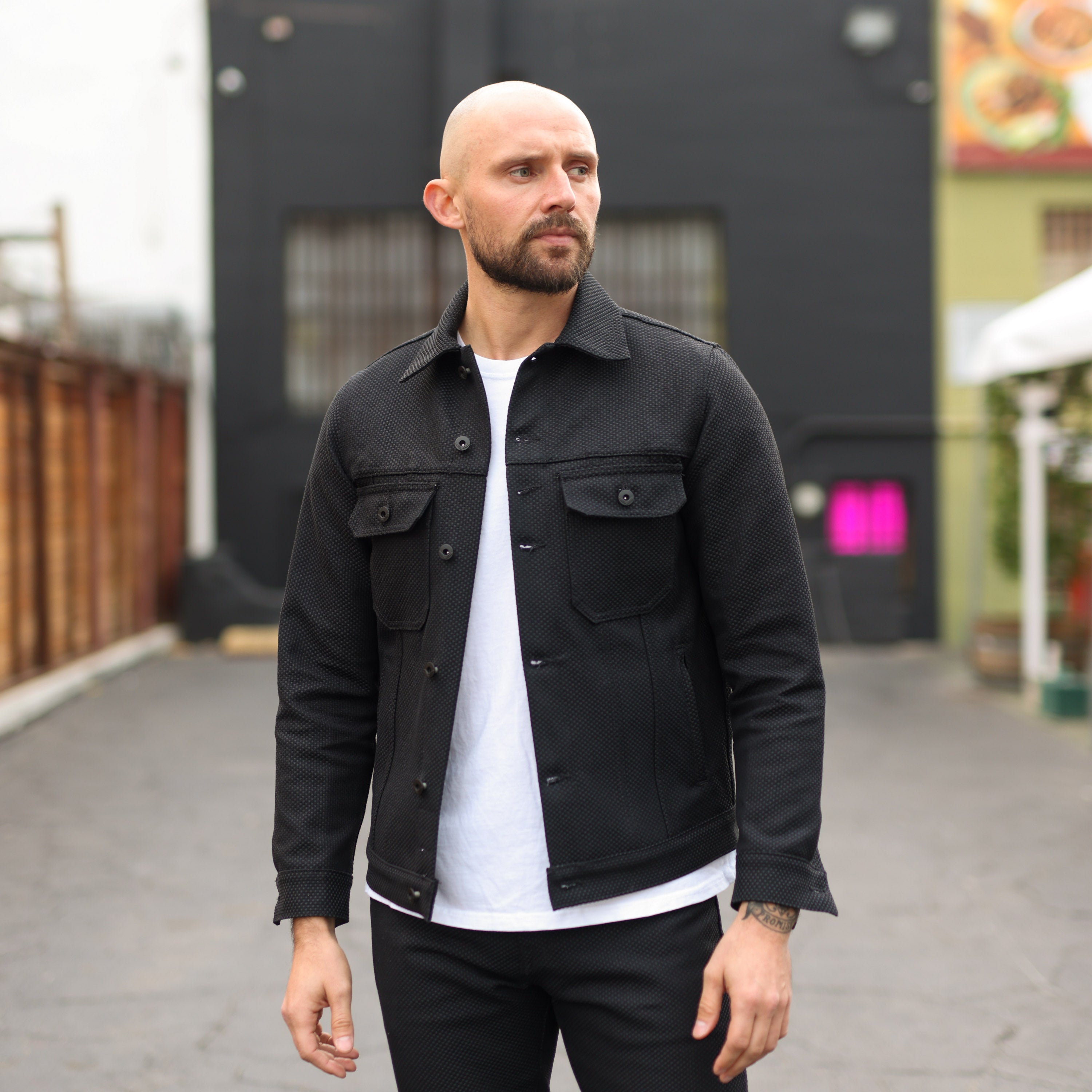 ジャケット NAMACHEKO Regiment black jacket in silk blend Namacheko Regiment Black Jacket In Silk Blend | ModeSens