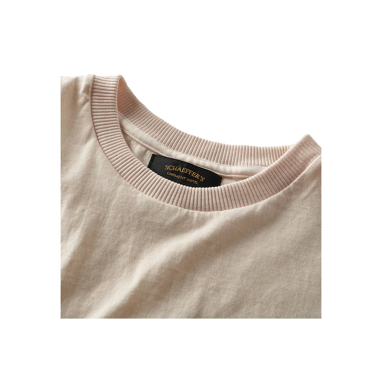 Schaeffer's Garment Hotel Ringspun Pocket Tee Pink Champagne