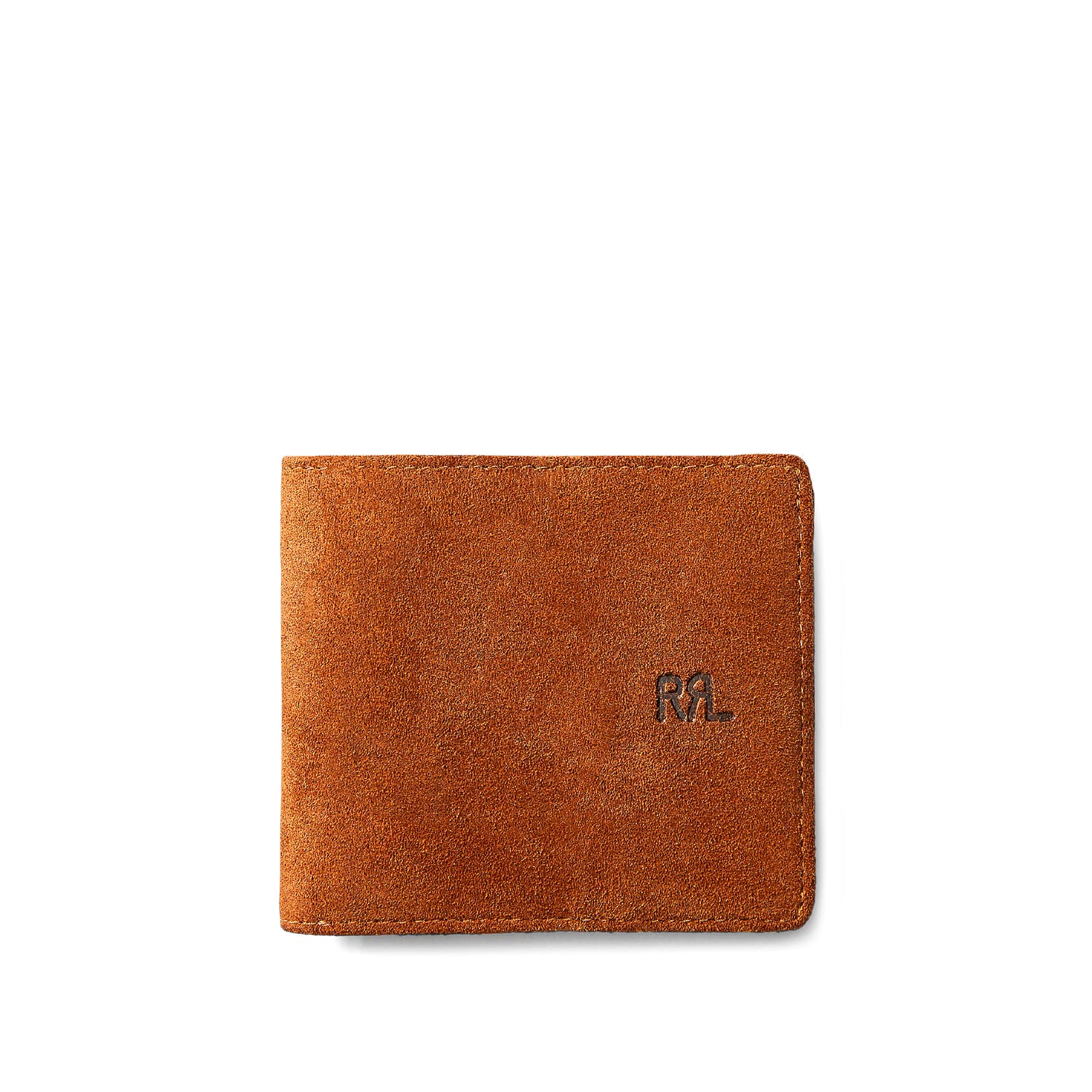 RRL Roughout Suede Billfold Wallet Light Java