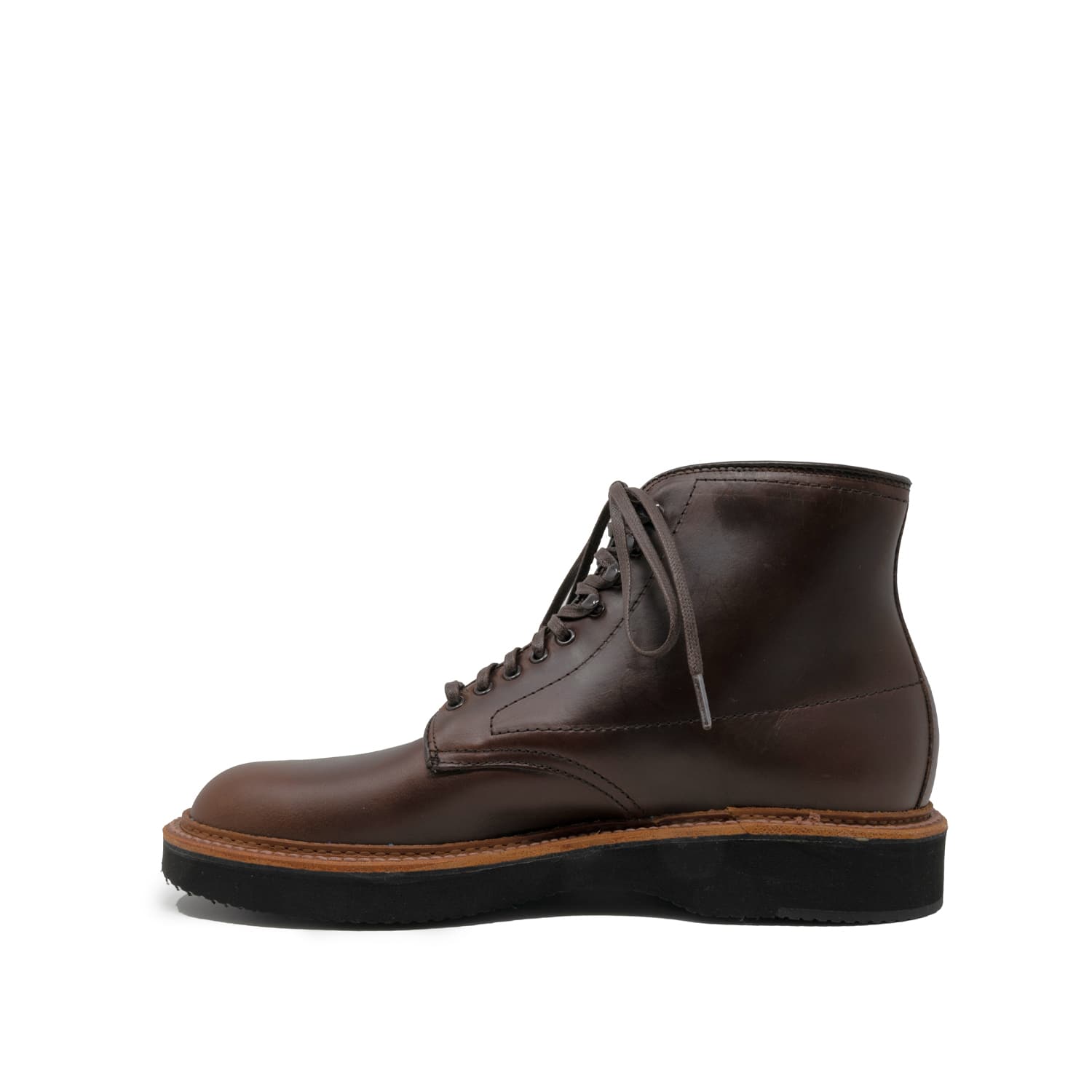 Alden x Snake Oil Provisions Figueroa Plain Toe Boot Brown Chromexcel