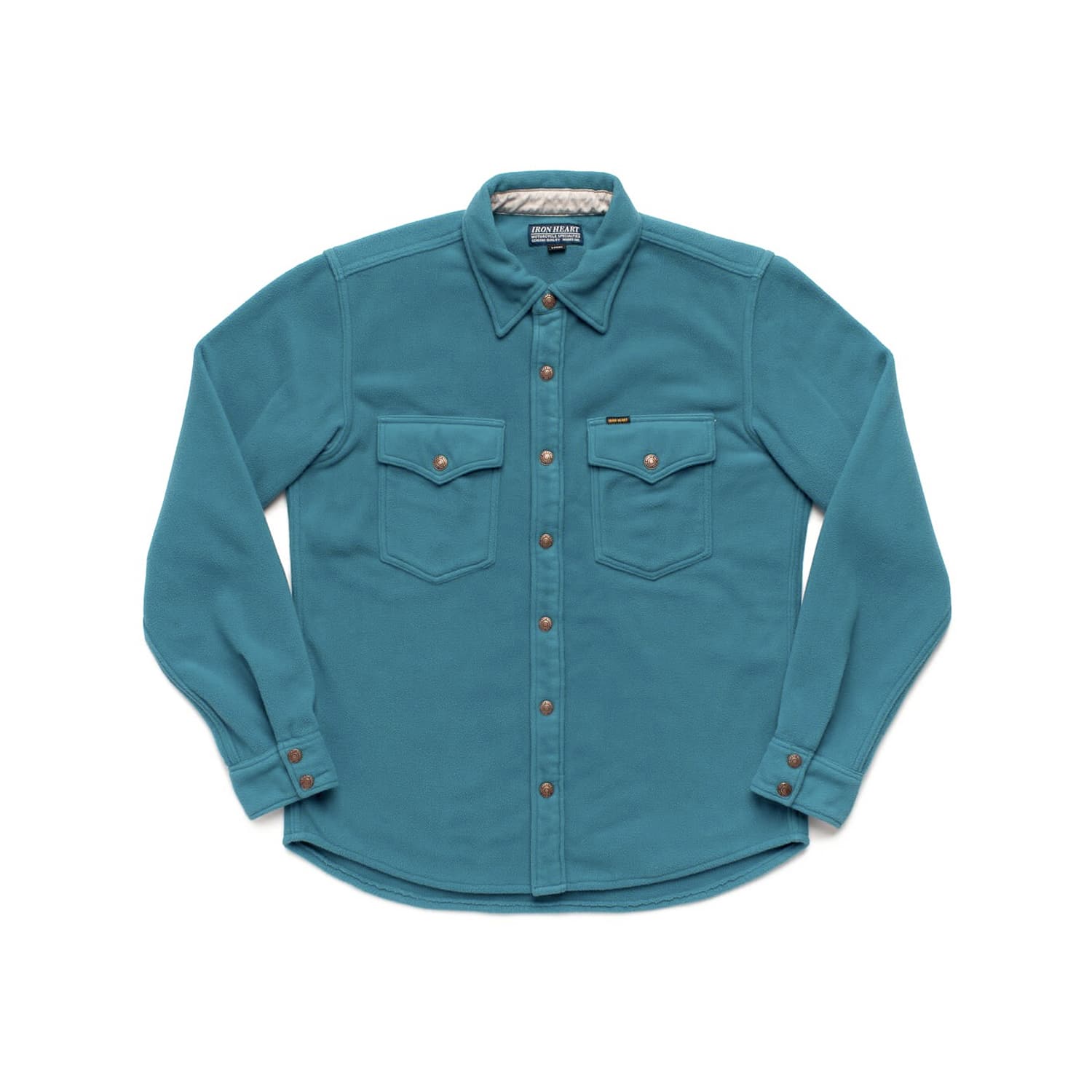 Iron Heart IHSH-287-TUR Microfleece CPO Shirt Turquoise
