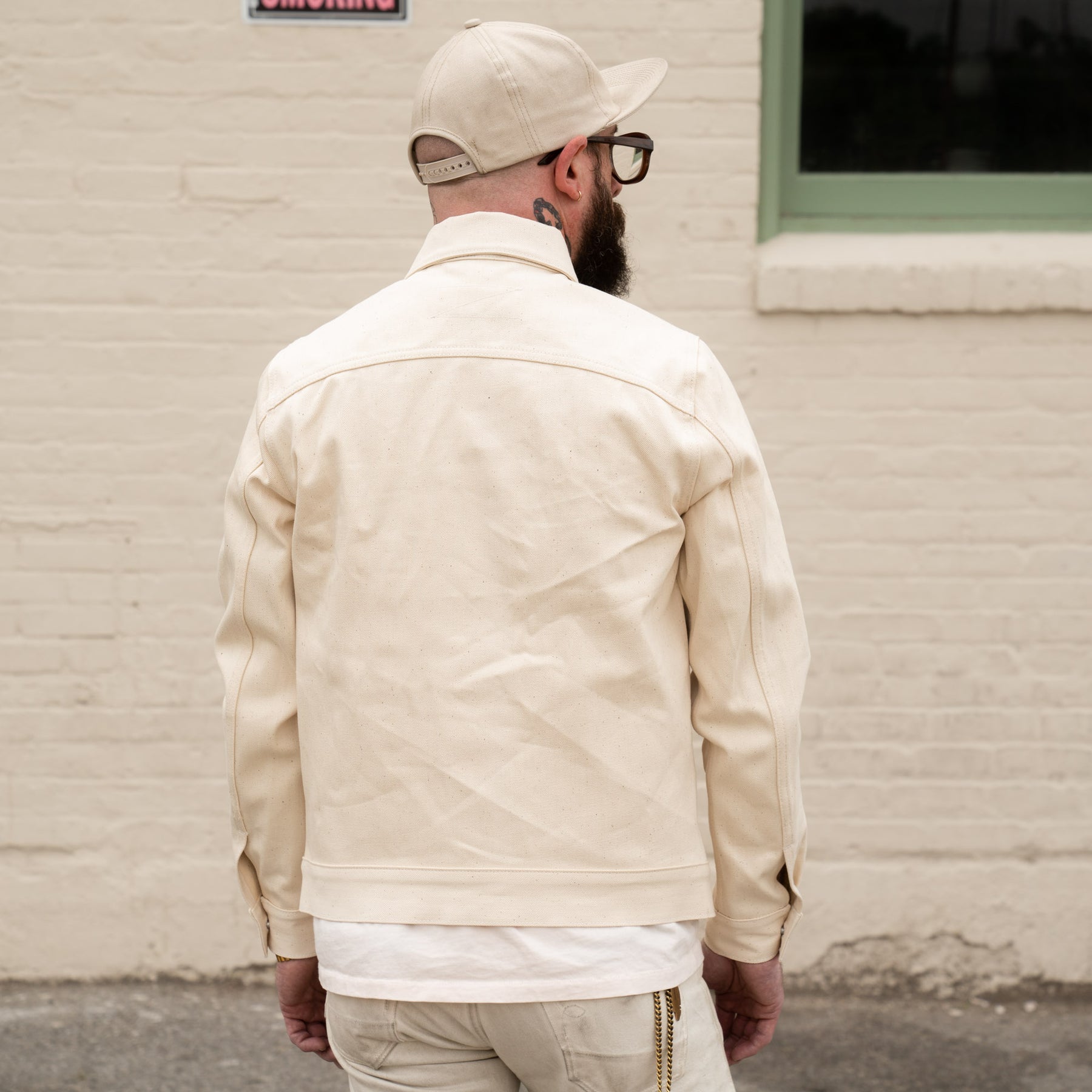 Rogue Territory Cruiser Jacket 14oz Ecru Selvedge