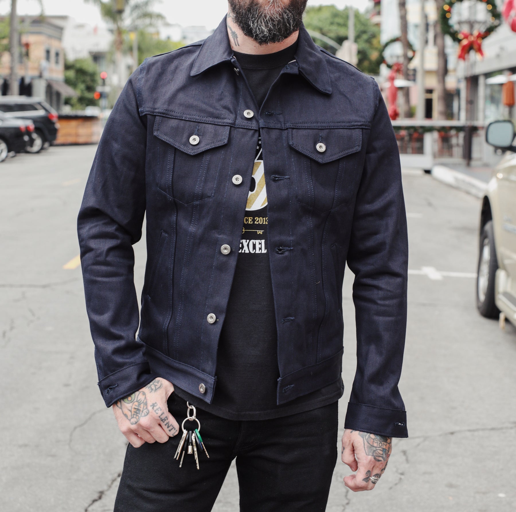 3sixteen Type 3S Shadow Selvedge Denim Jacket PRE-OWNED FINAL SALE