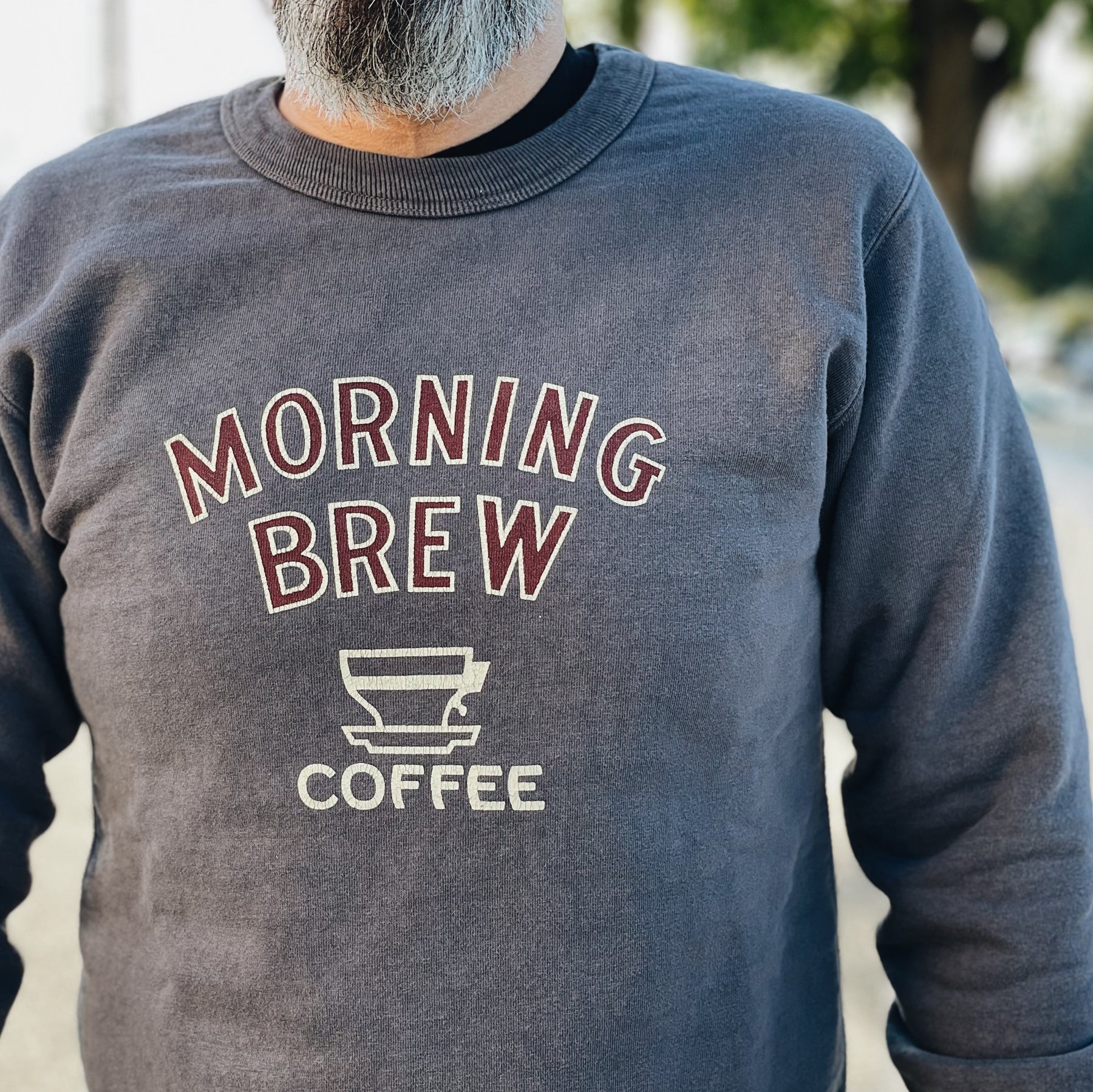 UES Coffee Crewneck Sweatshirt Navy
