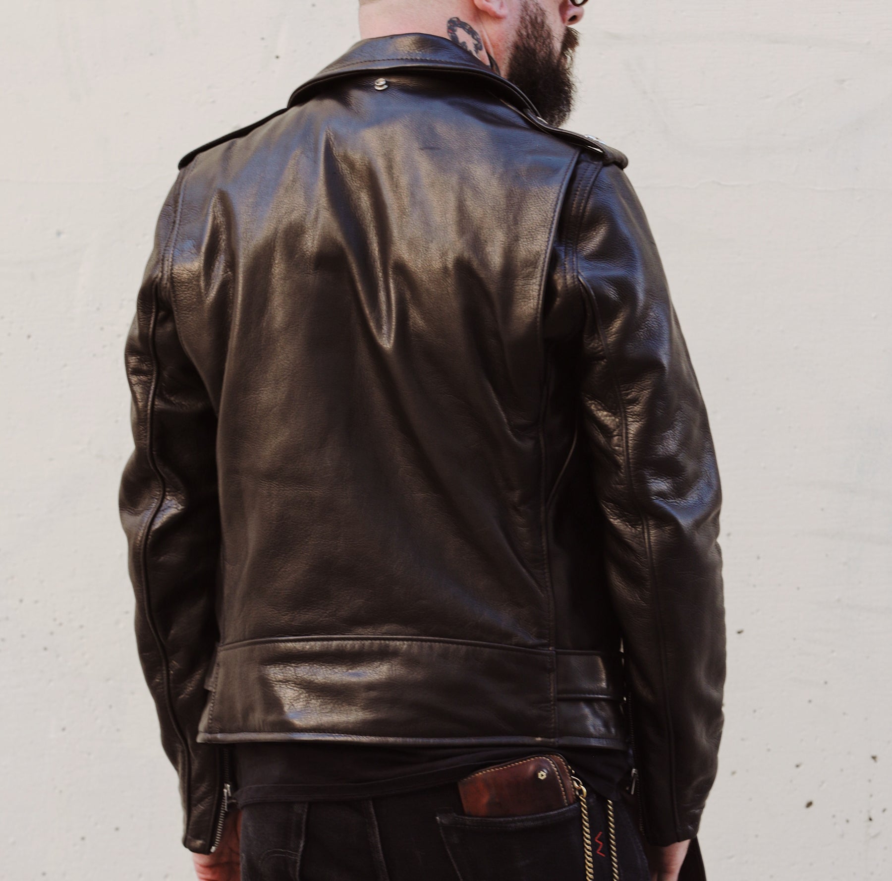 Schott NYC 519 Waxy Natural Cowhide 50's Perfecto
