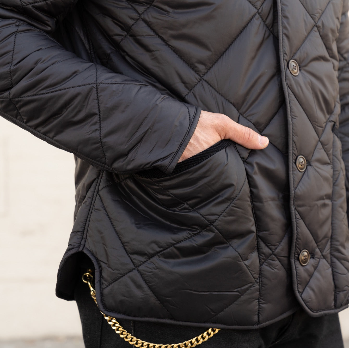 Barbour Liddesdale Cardigan Quilted Jacket Black