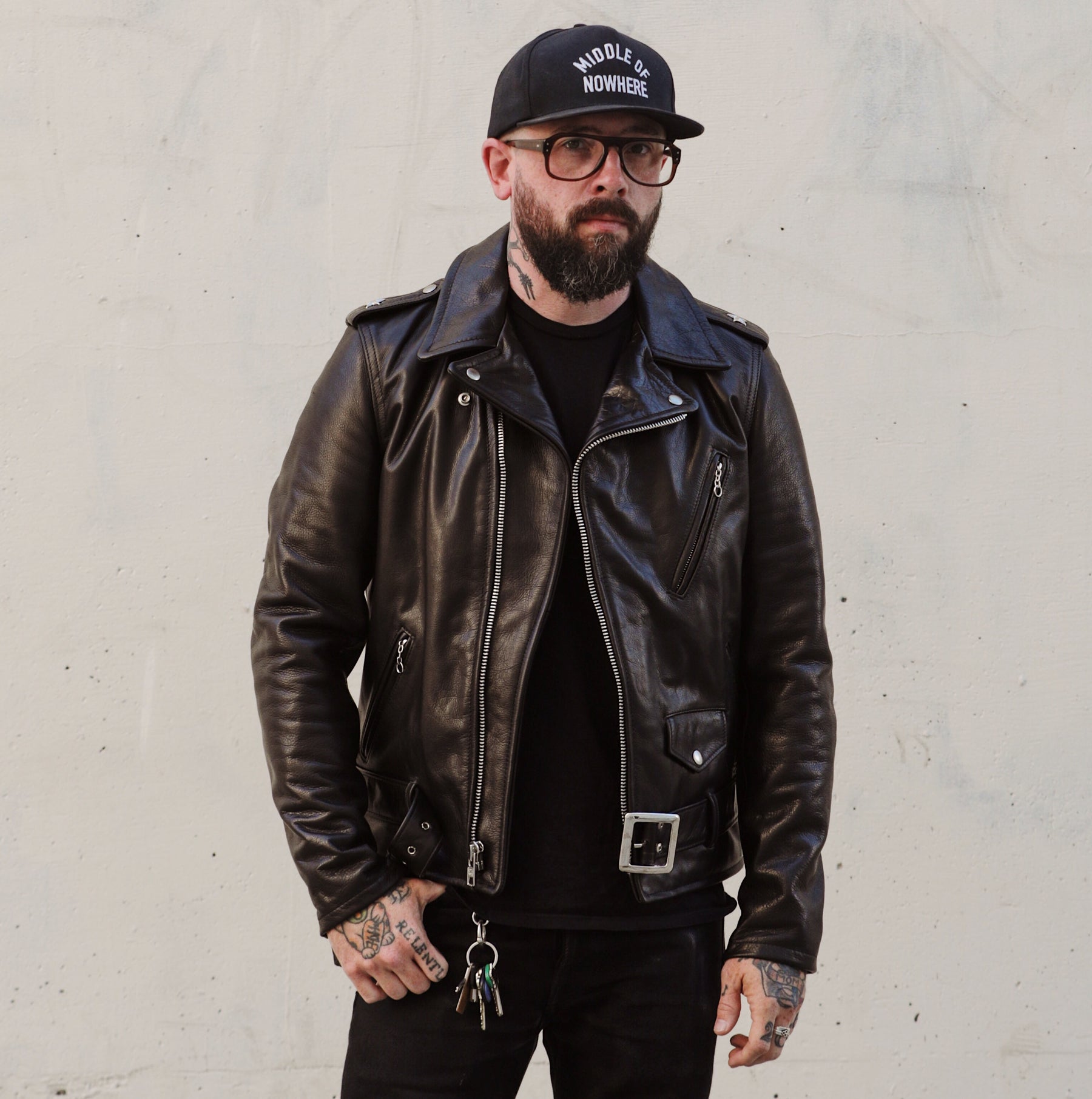 Schott NYC 519 Waxy Natural Cowhide 50's Perfecto