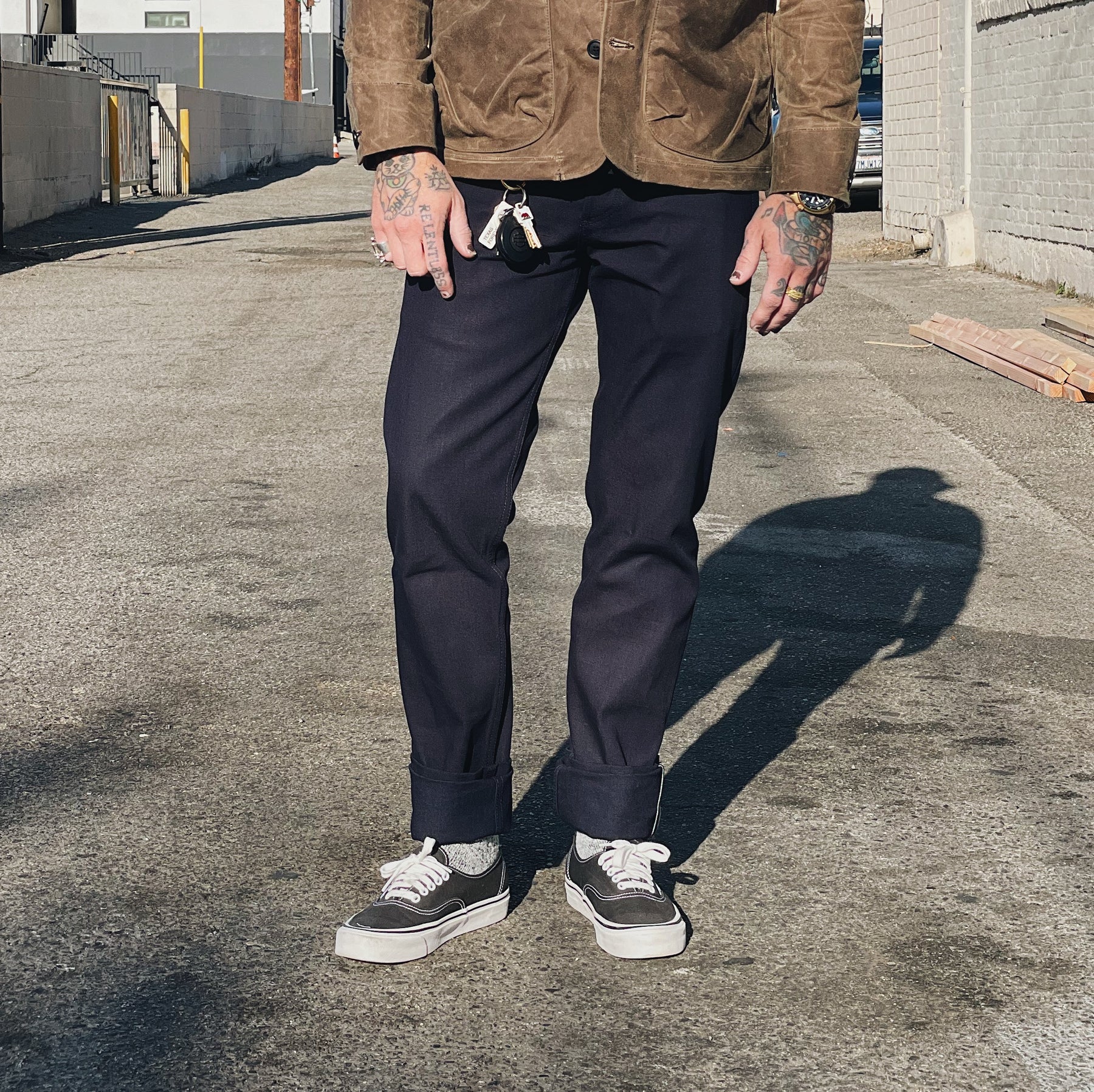 Rogue Territory Officer Trouser Indigo Selvedge Canvas