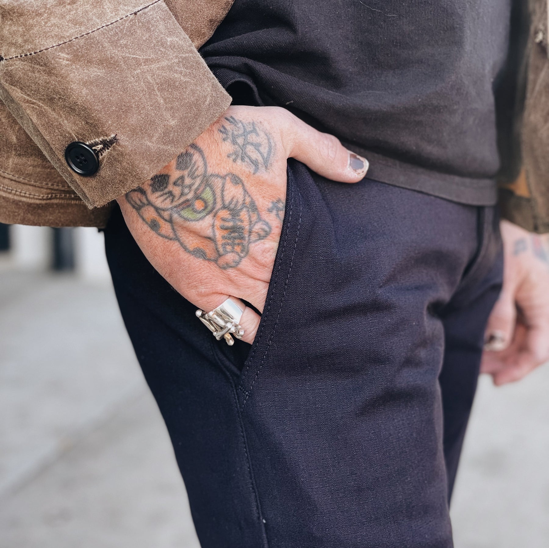 Rogue Territory Officer Trouser Indigo Selvedge Canvas