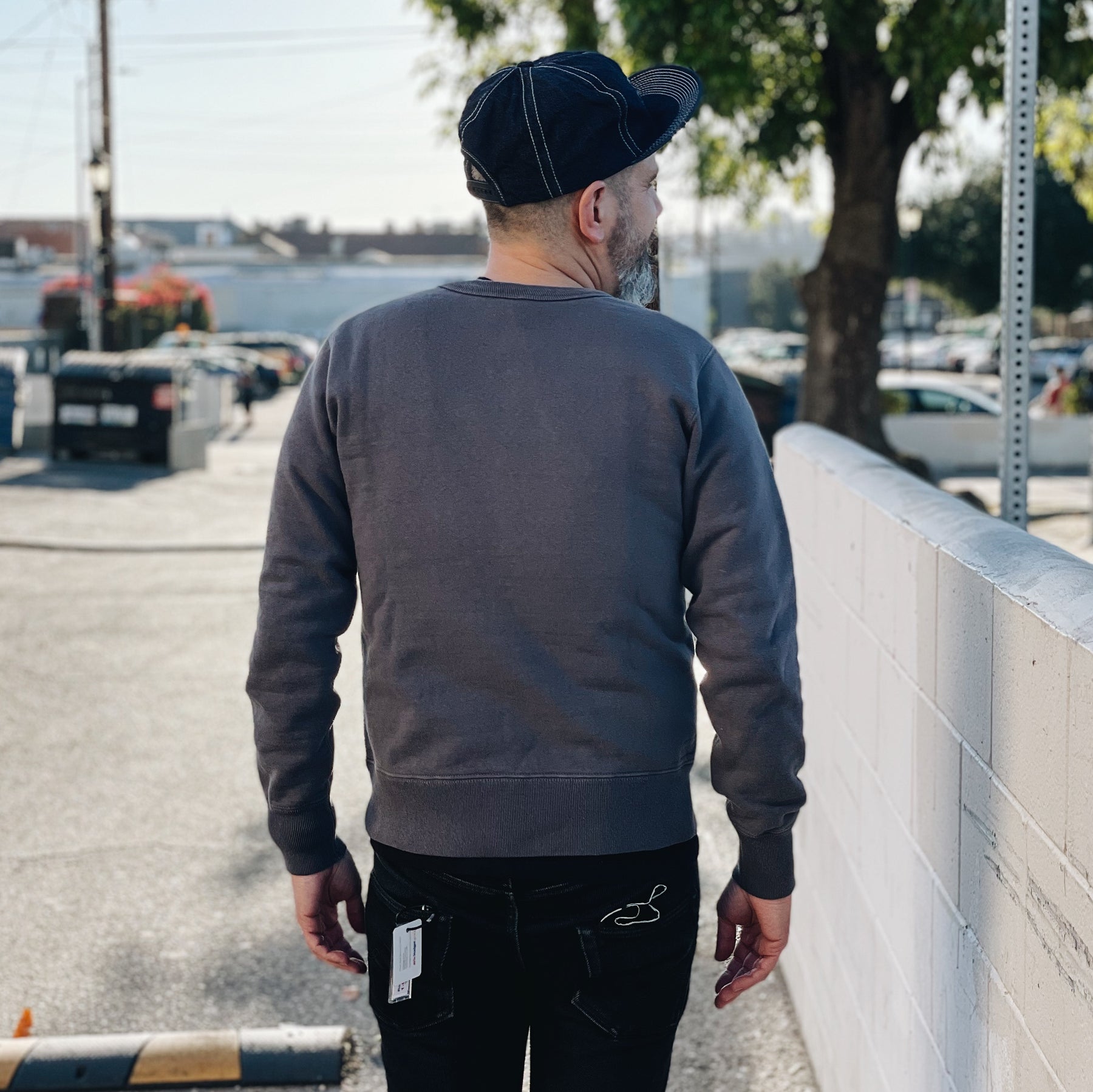 UES Coffee Crewneck Sweatshirt Navy