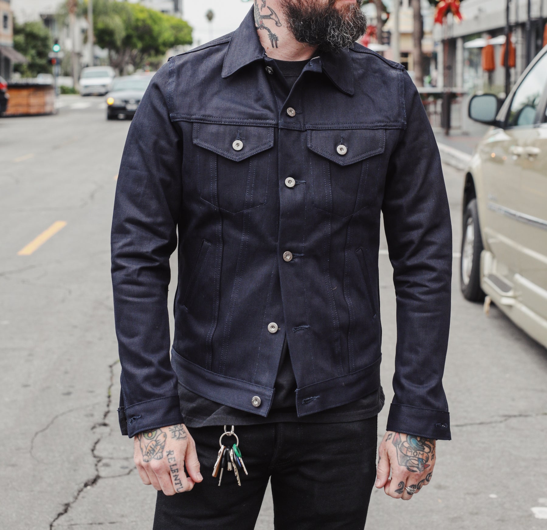 3sixteen Type 3S Shadow Selvedge Denim Jacket PRE-OWNED FINAL SALE