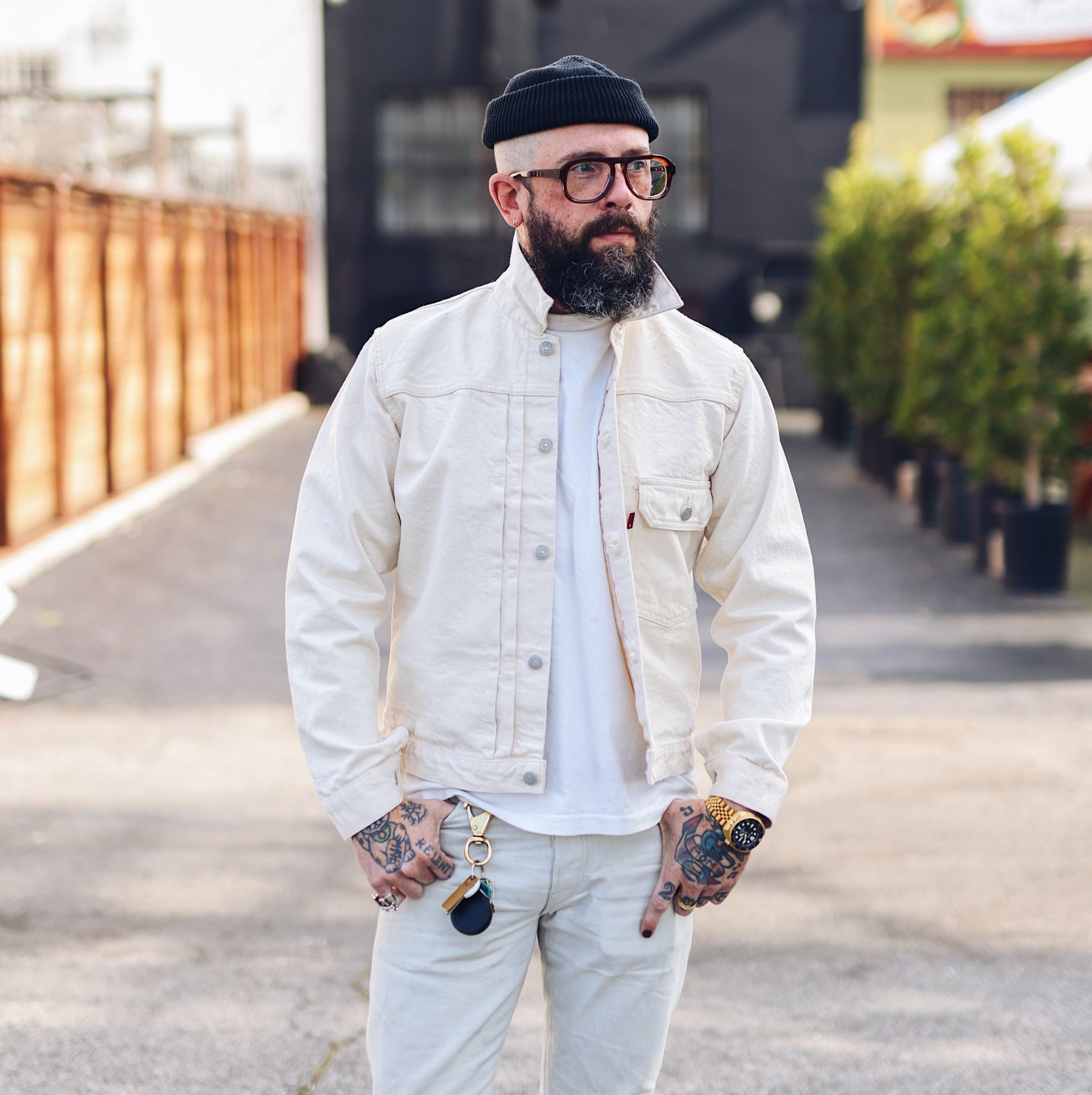 Full Count 2107EC Type I Denim Jacket Ecru