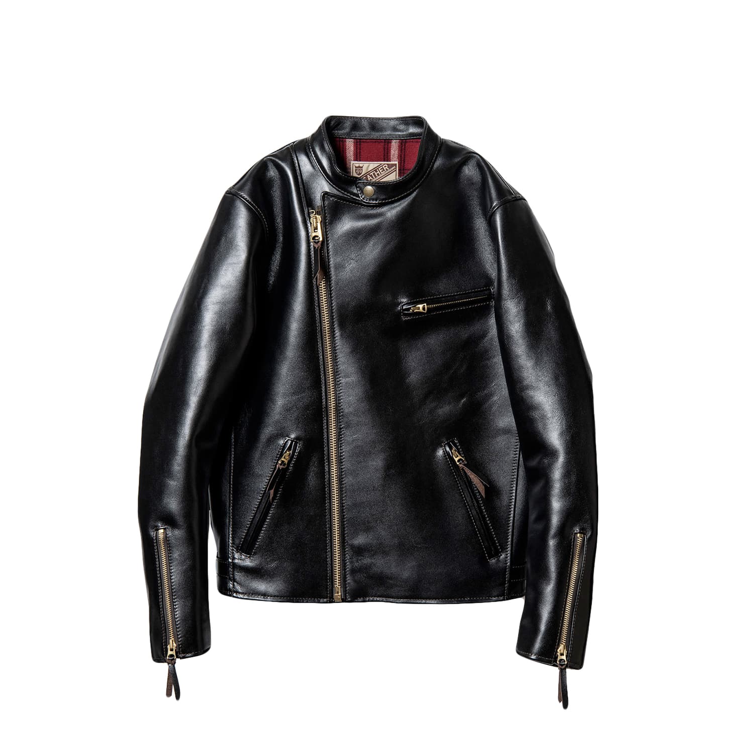 Y'2 Leather HR-01 Horsehide Cross-Zip Single Rider Jacket