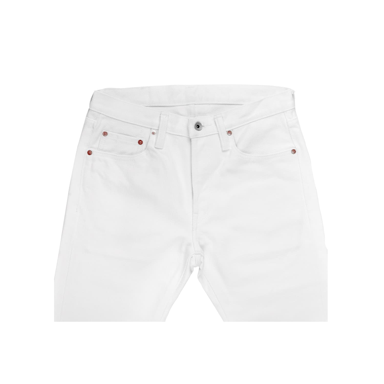 Iron Heart IH-555S-WH 21oz Super Slim Jean White