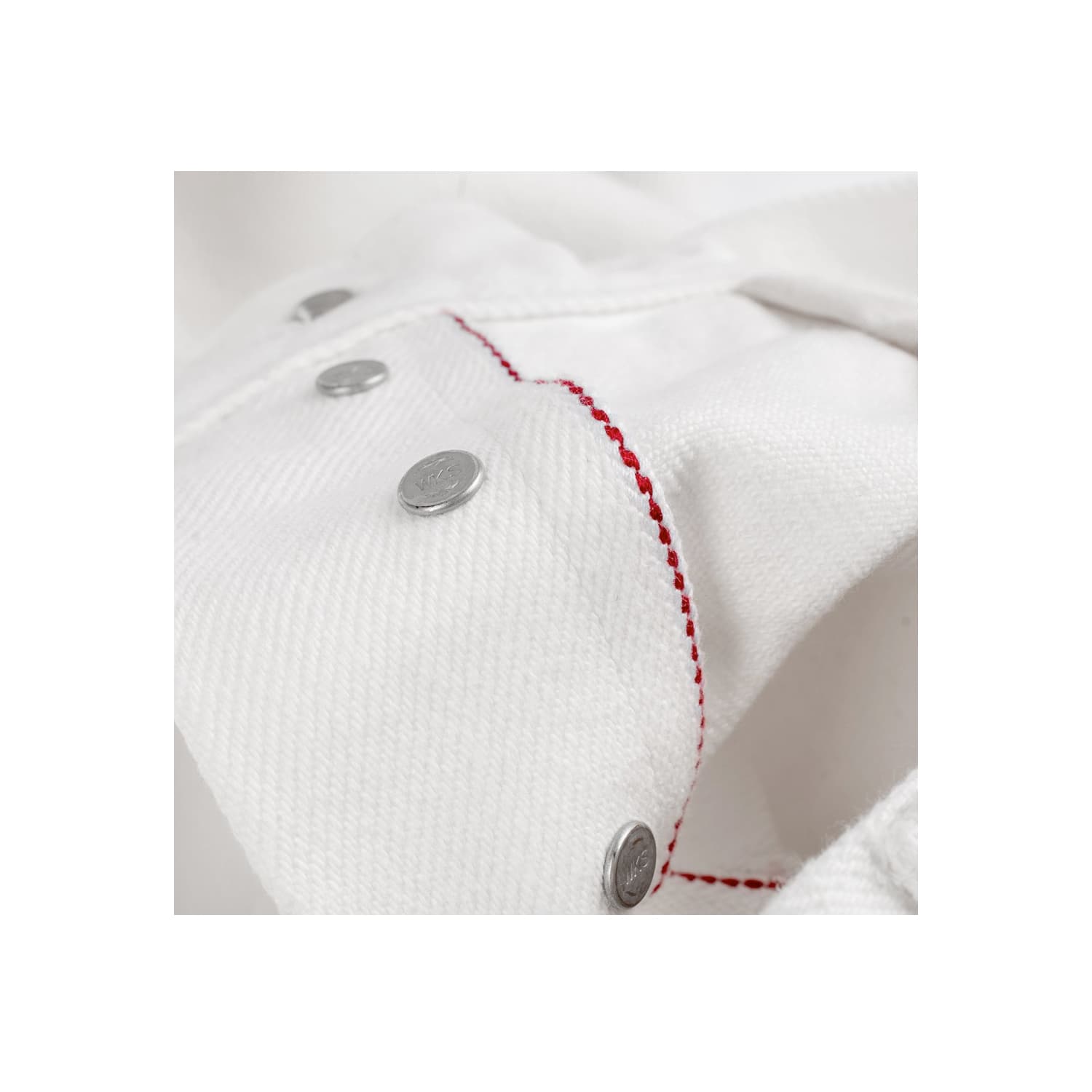 Iron Heart IH-555S-WH 21oz Super Slim Jean White