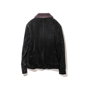 Y'2 Leather TN-1 Steer Suede N-1 Jacket Black