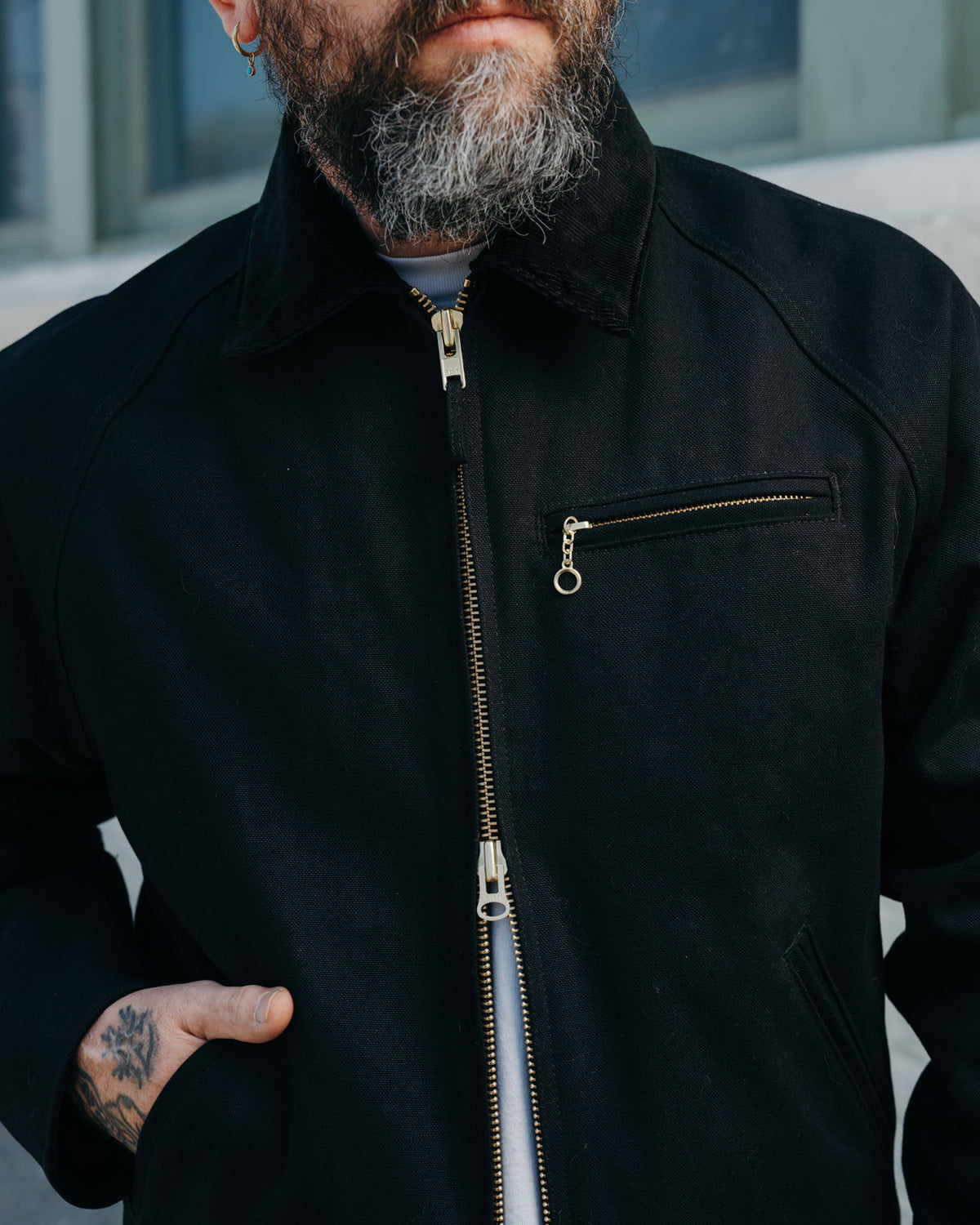 Snake Oil Provisions x Golden Bear Figueroa Canvas Work Jacket Black PRE-ORDER DEPOSIT