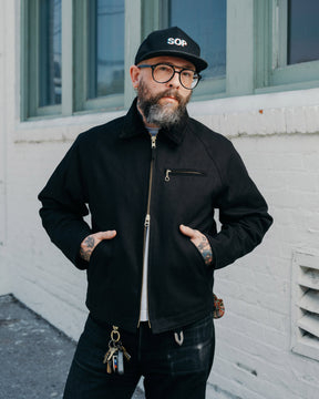 Snake Oil Provisions x Golden Bear Figueroa Canvas Work Jacket Black PRE-ORDER DEPOSIT
