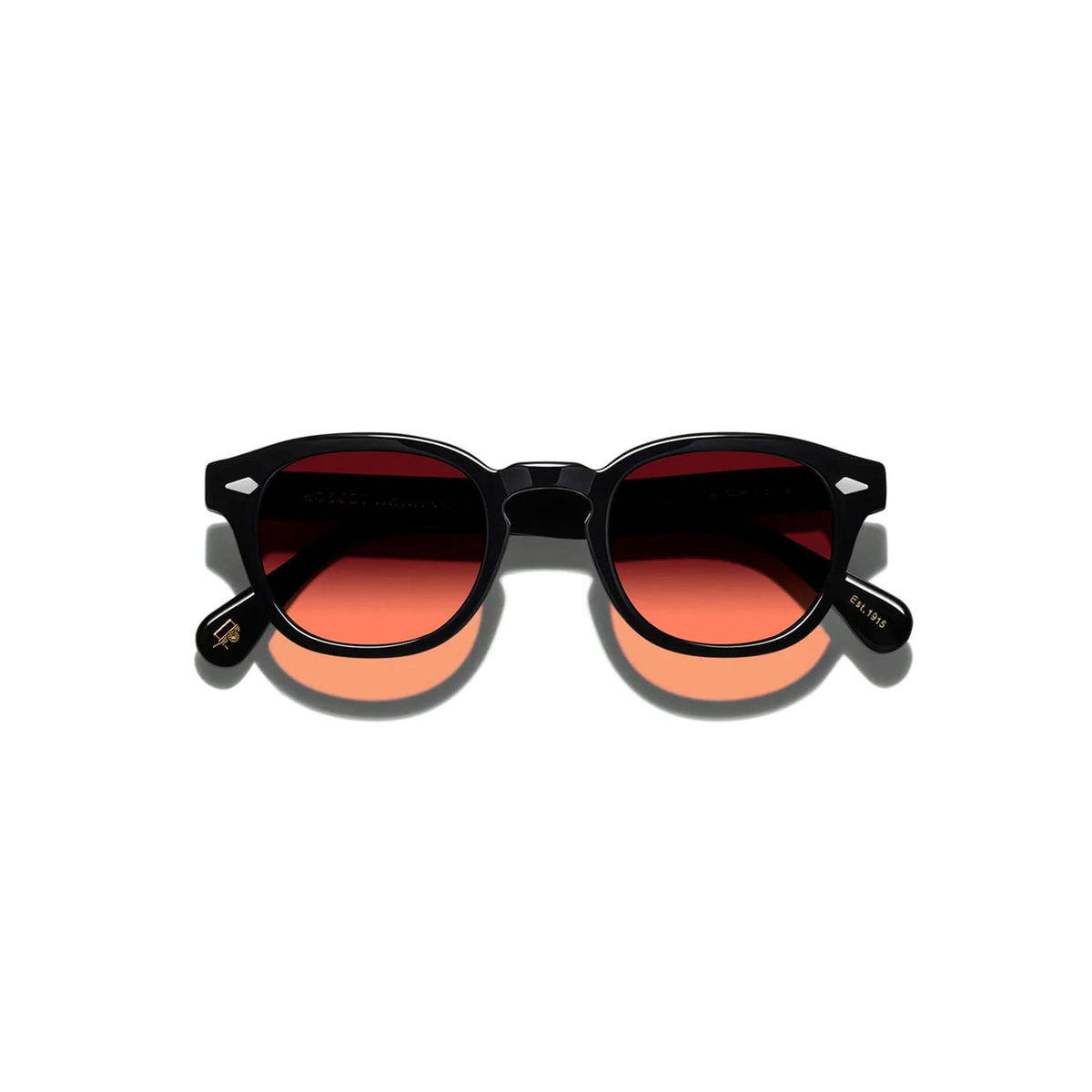 MOSCOT Lemtosh Black with Custom Made Tints Cabernet