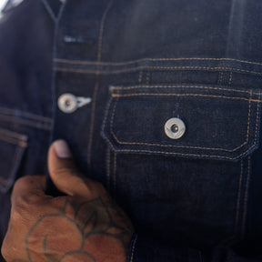 Rogue Territory 15oz Rinsed Indigo Cruiser Jacket