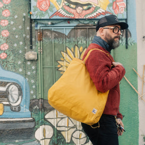 RRL Nylon Packable Tote Golden Yellow