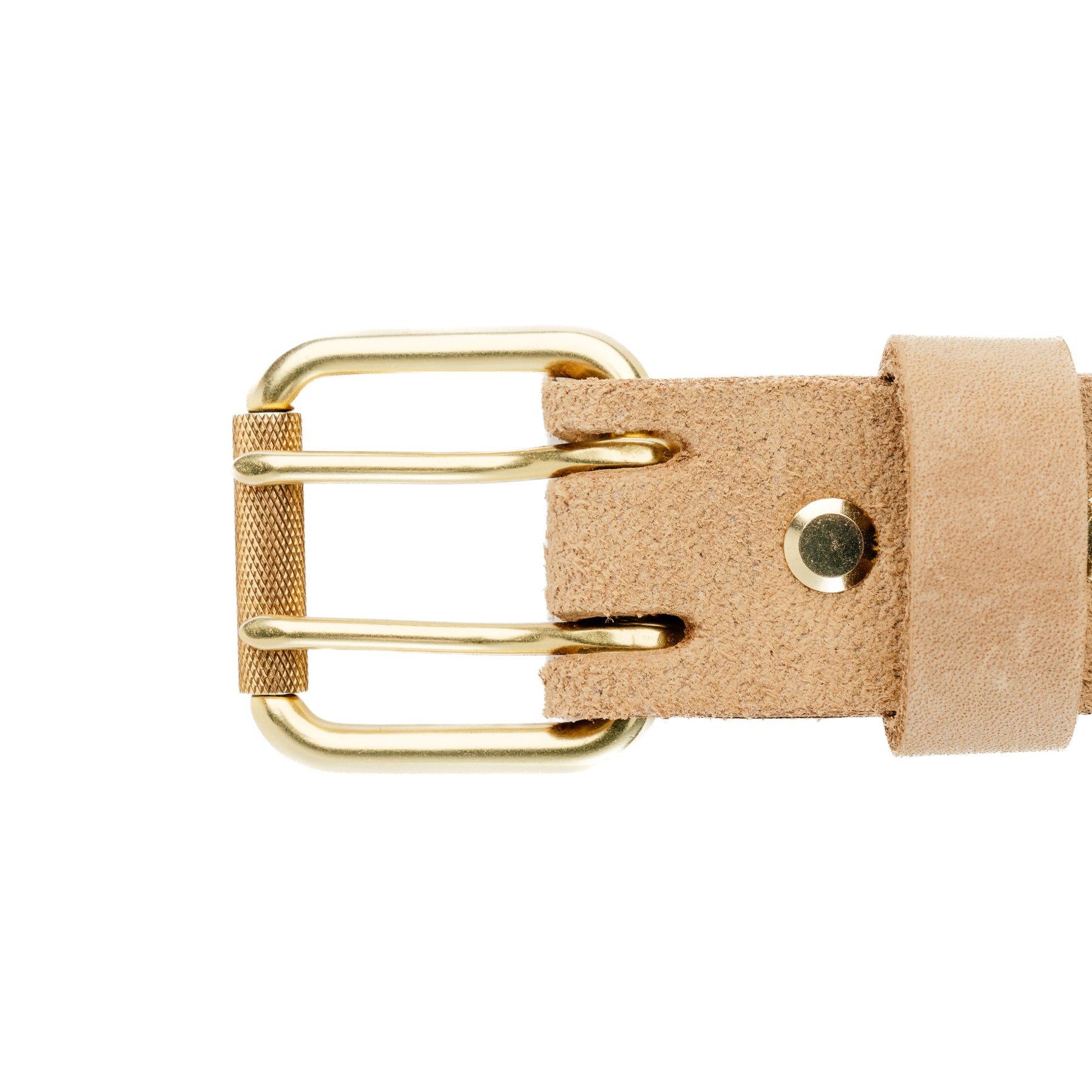 The Black Acre x Snake Oil Provisions Scoundrel Dual Prong Belt Sand Suede