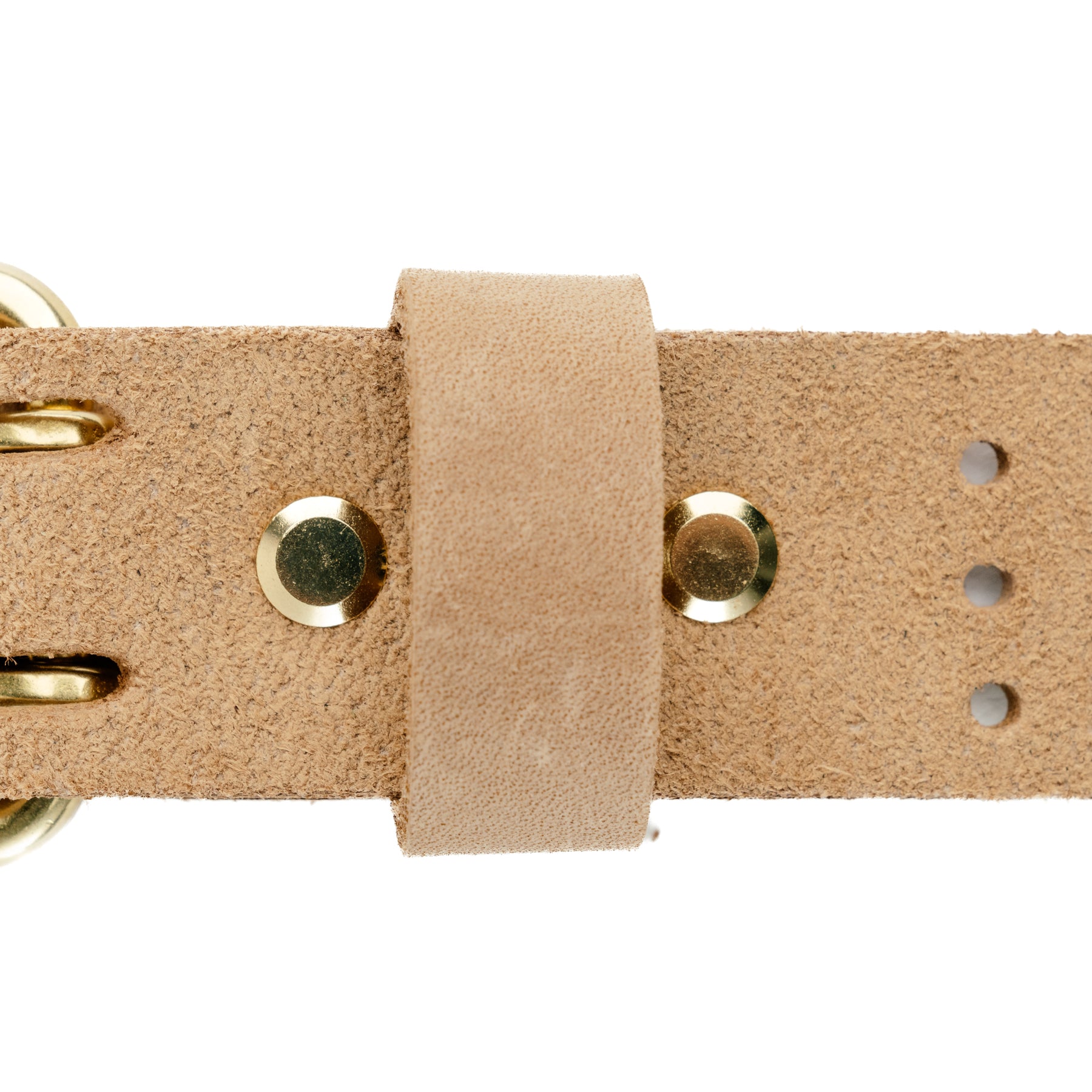 The Black Acre x Snake Oil Provisions Scoundrel Dual Prong Belt Sand Suede